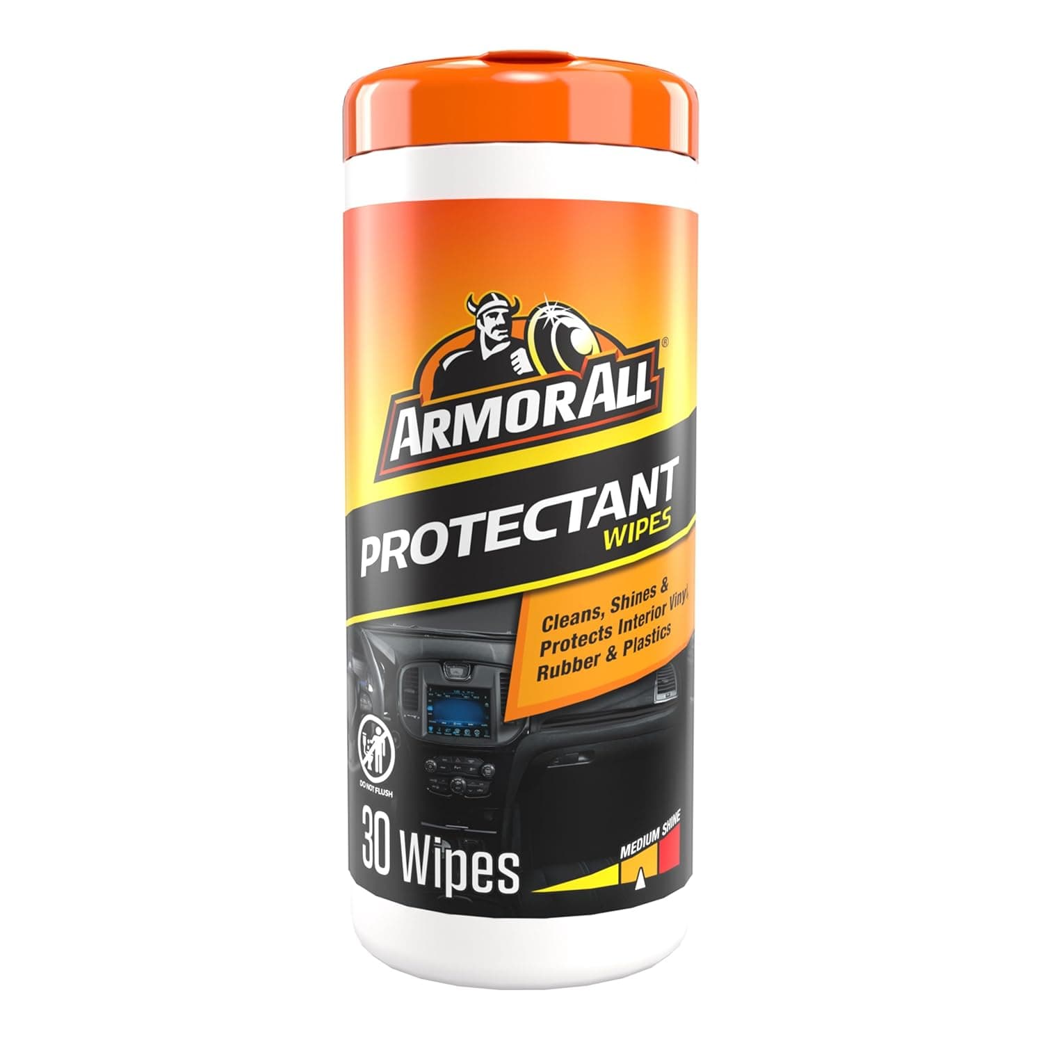 Armor All Original Protectant Wipes, Car Interior Cleaner with UV Protection to Fight ing & Fading, Medium Shine, 30 Count, 17496C