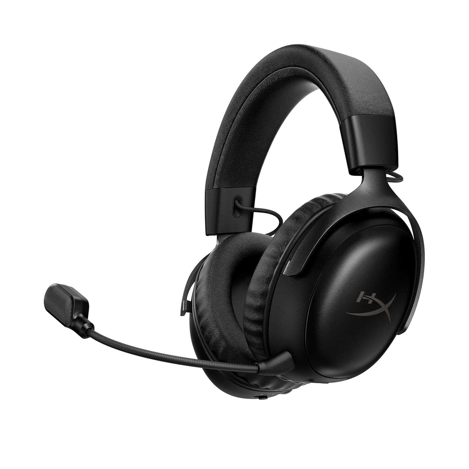 HyperX Cloud III S – Wireless Gaming Headset for Multi-Platform, 2.4GHz, Bluetooth, Battery Life up to 120 Hours 2.4GHz / 200 Hours Bluetooth, 53mm Angled Drivers, 10mm Detachable Mic, Black
