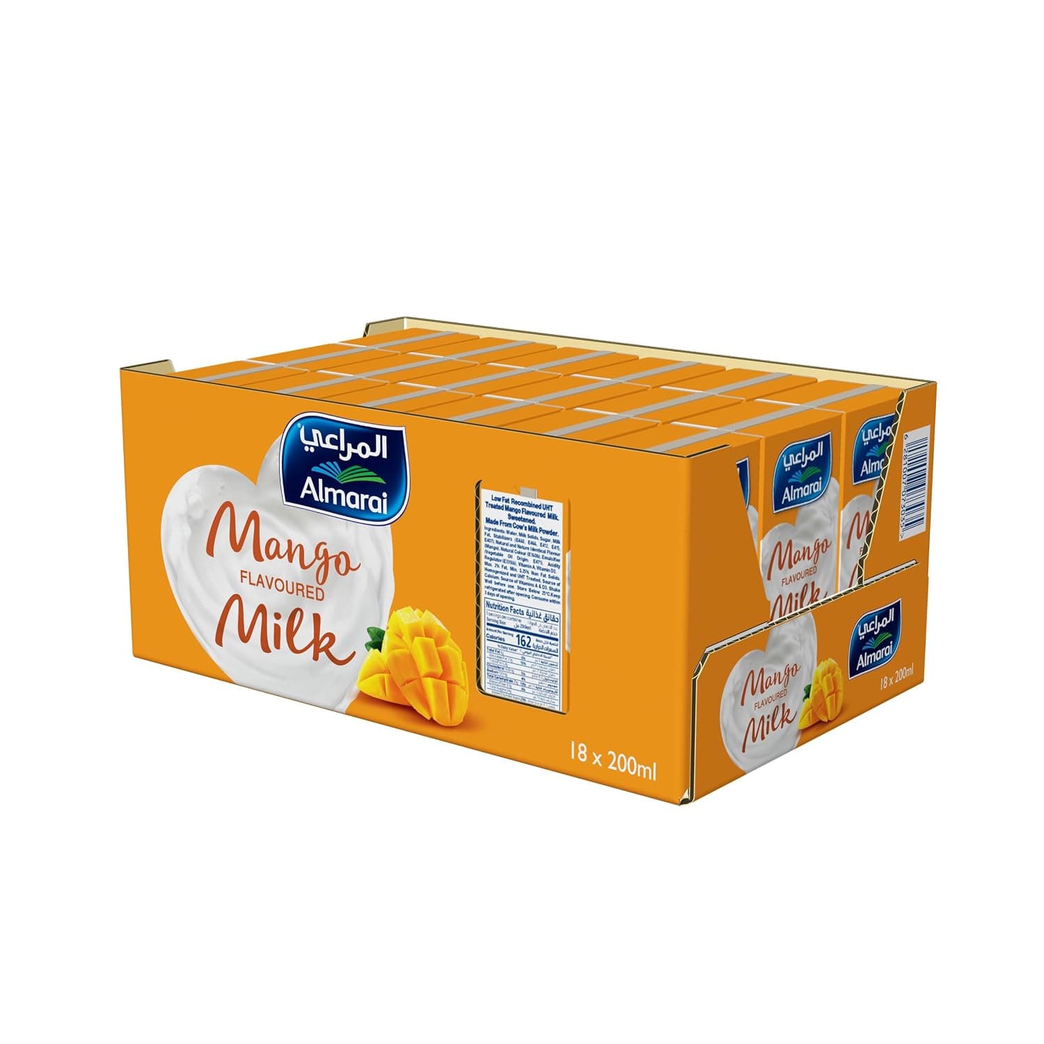 Almarai Alphonso Mango Flavored UHT Milk, 18 x 200ml