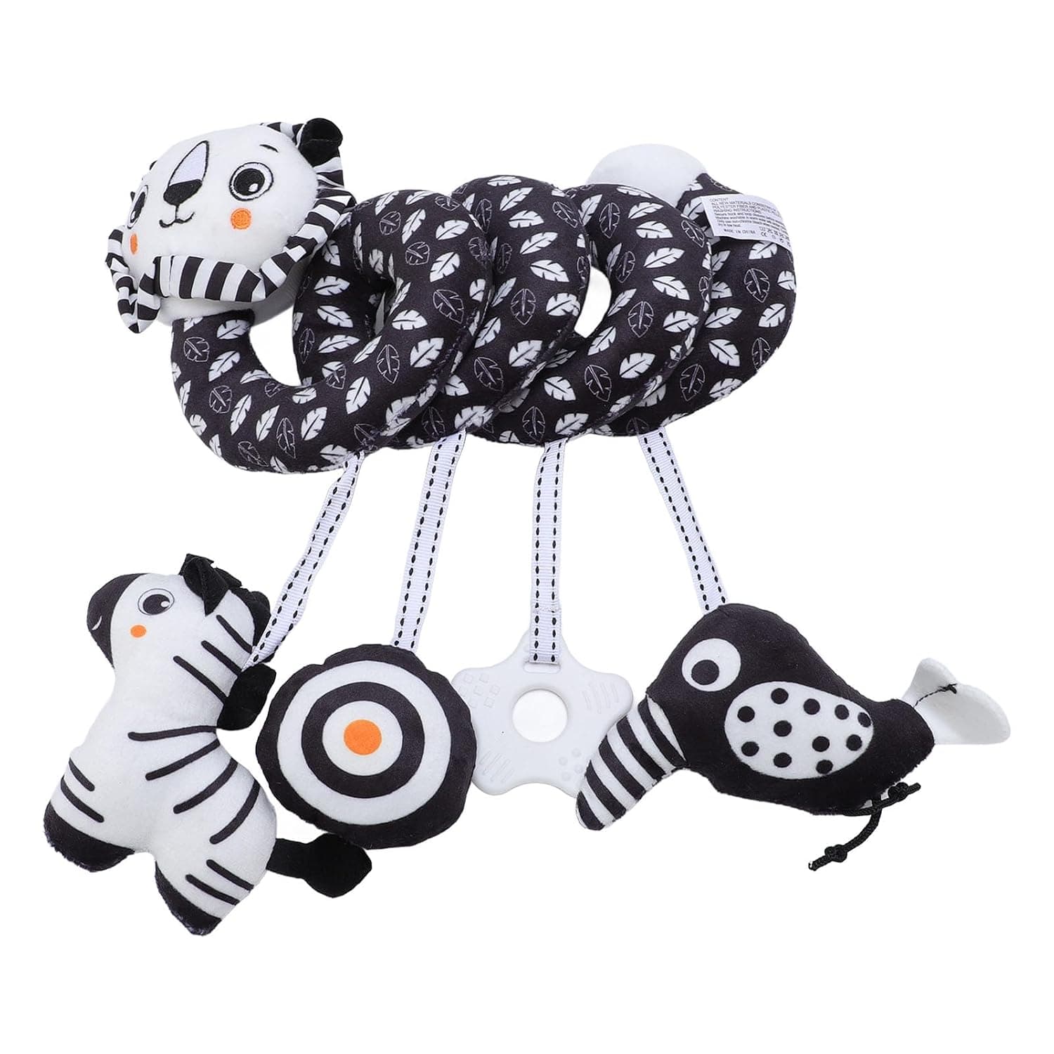 Cryfokt Cute Spiral Stroller Activity Toy Ideal for Baby's Crib or Carseat Plush Material 1 Piece