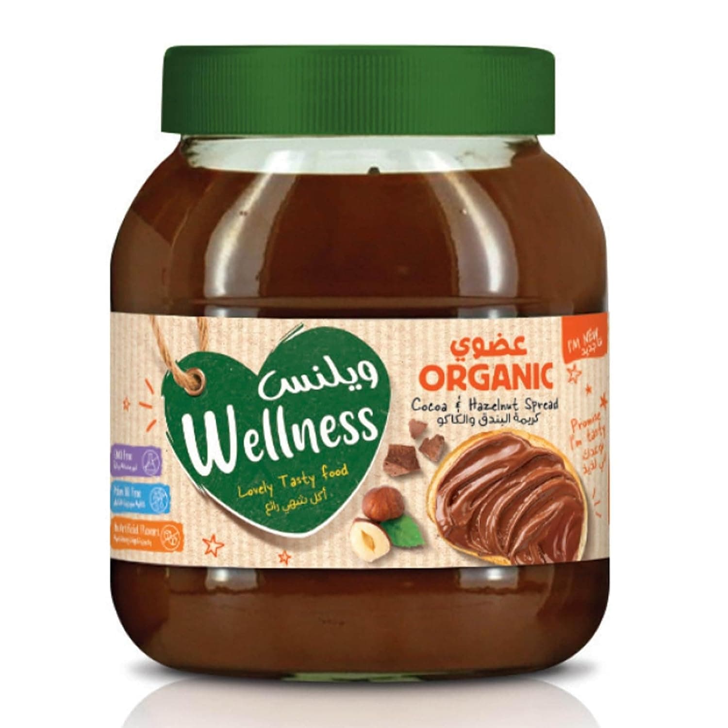 Organic Cocoa Hazelnut Spread, 350 g