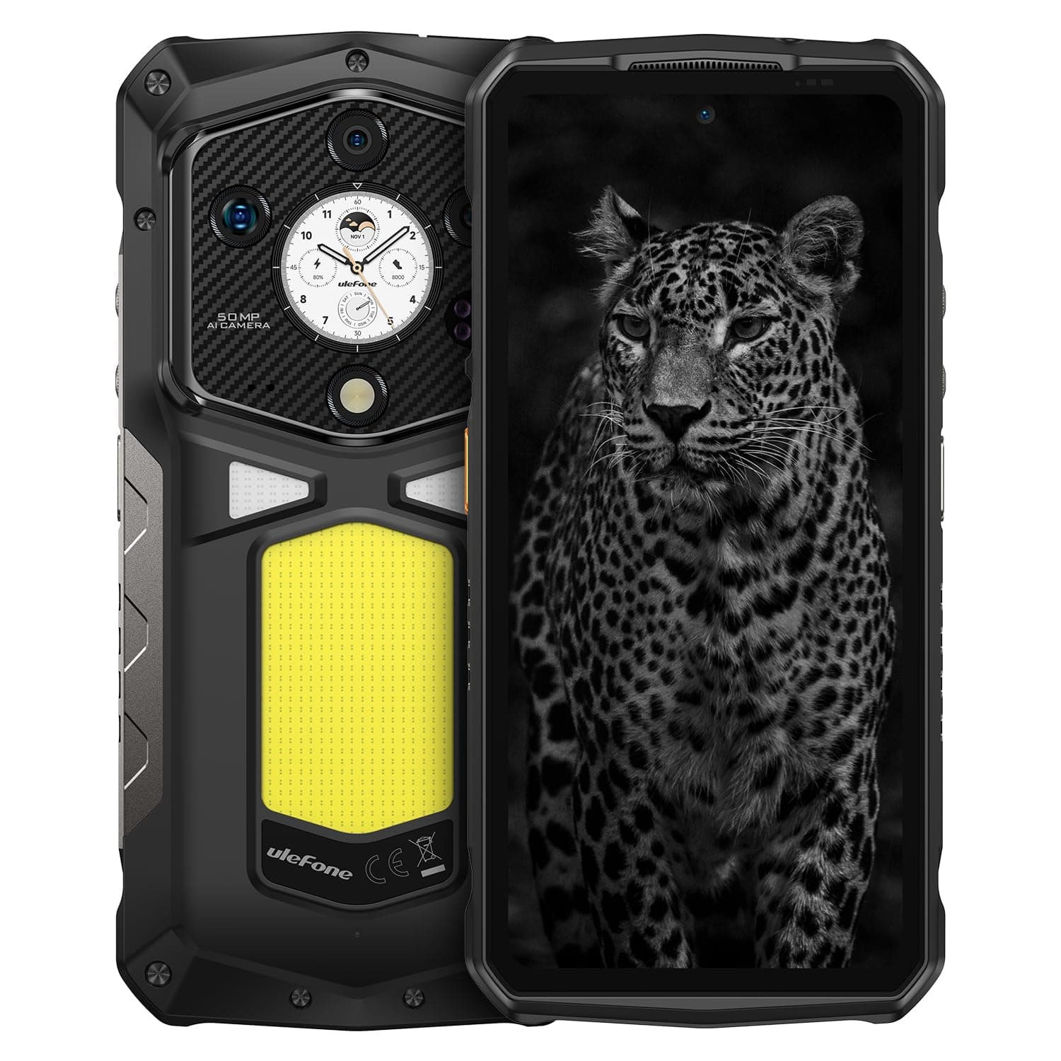 Ulefone Armor 29 Ultra 5G AI Rugged Phone Unlocked, 32GB+1TB/2TB Expansion, Dimensity 9300+ 12-Core, 6.67" AMLOED Dual Screen, 64MP+50MP+50MP Real Camera, 21200mAh/120W, 1000LM LED Light, 8K Video