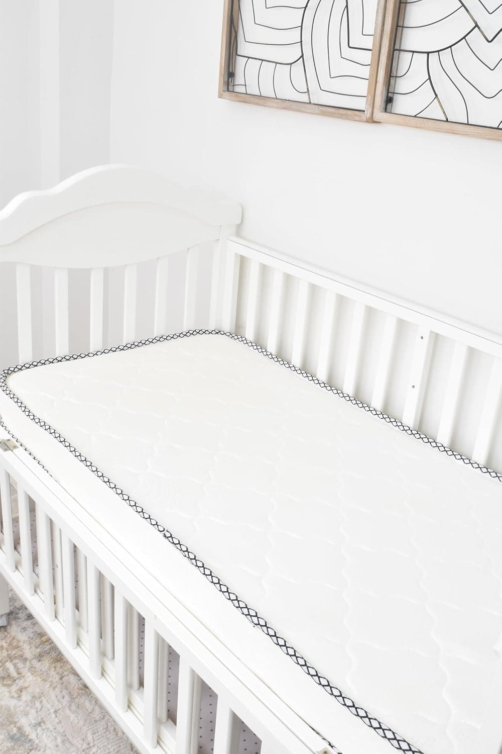 Fun Moment 10cm Ultra Thick Foam Baby Crib Mattress with Washable Cover, Breathable Mattress, Made in Saudi Arabia (120x60cm)