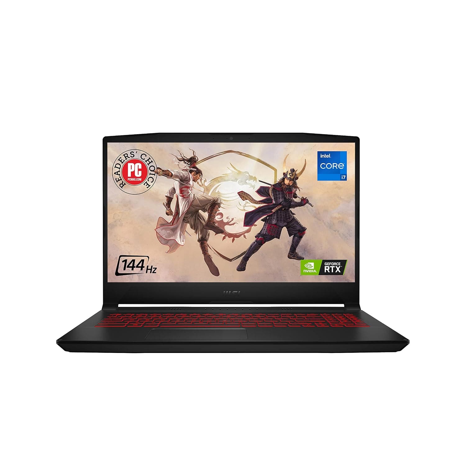 MSI Katana GF66 15.6" 144Hz FHD Gaming Laptop: Intel Core i7-12650H RTX 3050 Ti 16GB 512GB NVMe SSD, Type-C USB 3.2 Gen 1, High-Resolution Audio, Cooler Boost 5, Win11 Home: Black 12UD-436