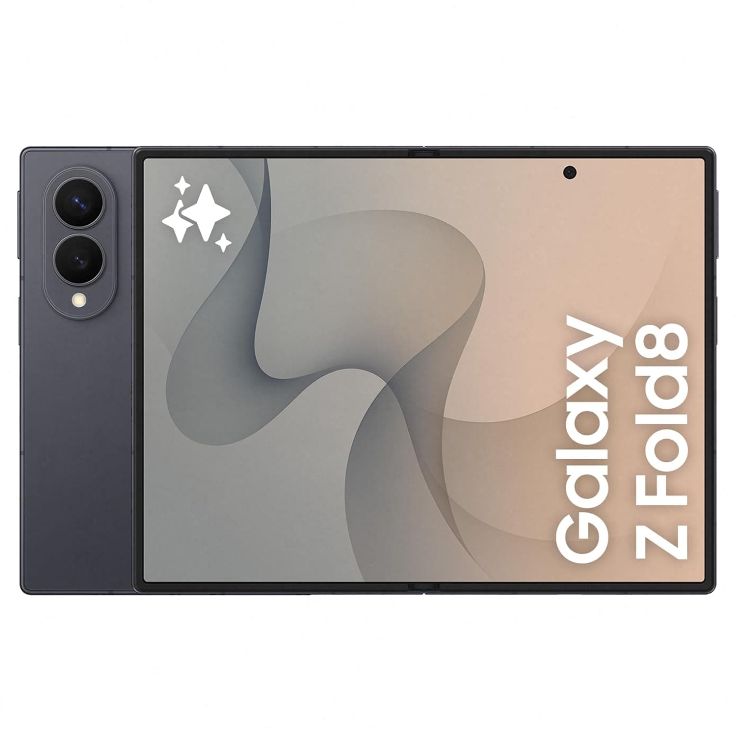 Samsung Galaxy Z Fold8 Graphite, 256GB, All-new Shape,Customized Processor,4800 mAh Battery,12GB RAM,Dual 50MP Camera,Now Nudge,Photo Assist, 1 Year Extended Warranty (KSA Version)(Amazon Exclusive)