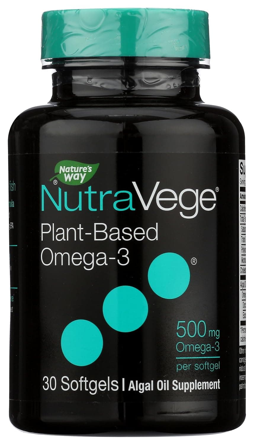 Ascenta, NutraVege, Omega-3 Plant, 500 mg, 30 Softgels