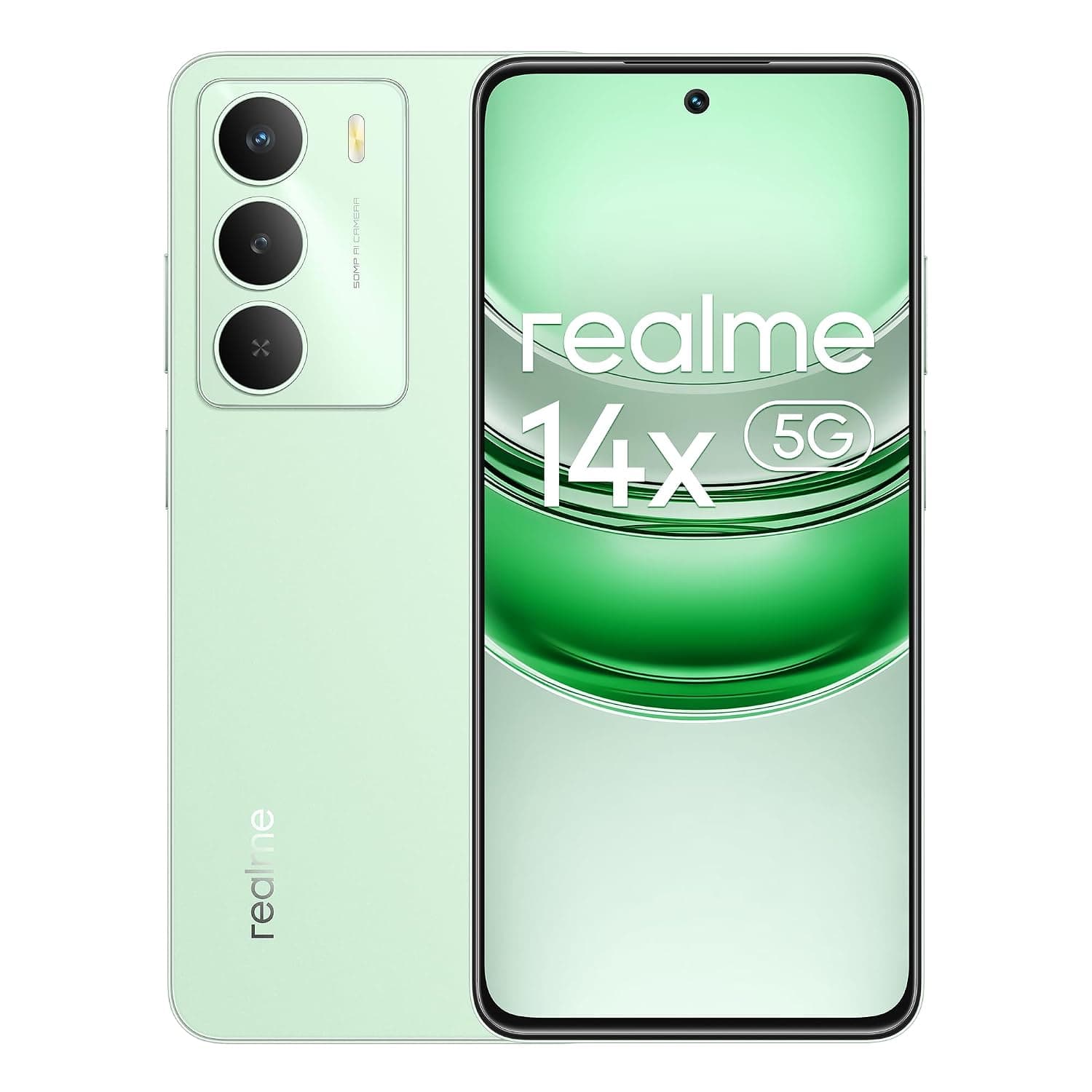 Realme 14x Dual-SIM 256GB ROM + 8GB RAM (GSM Only | No CDMA) Factory Unlocked 5G Smartphone (Peridot Green) - International Version