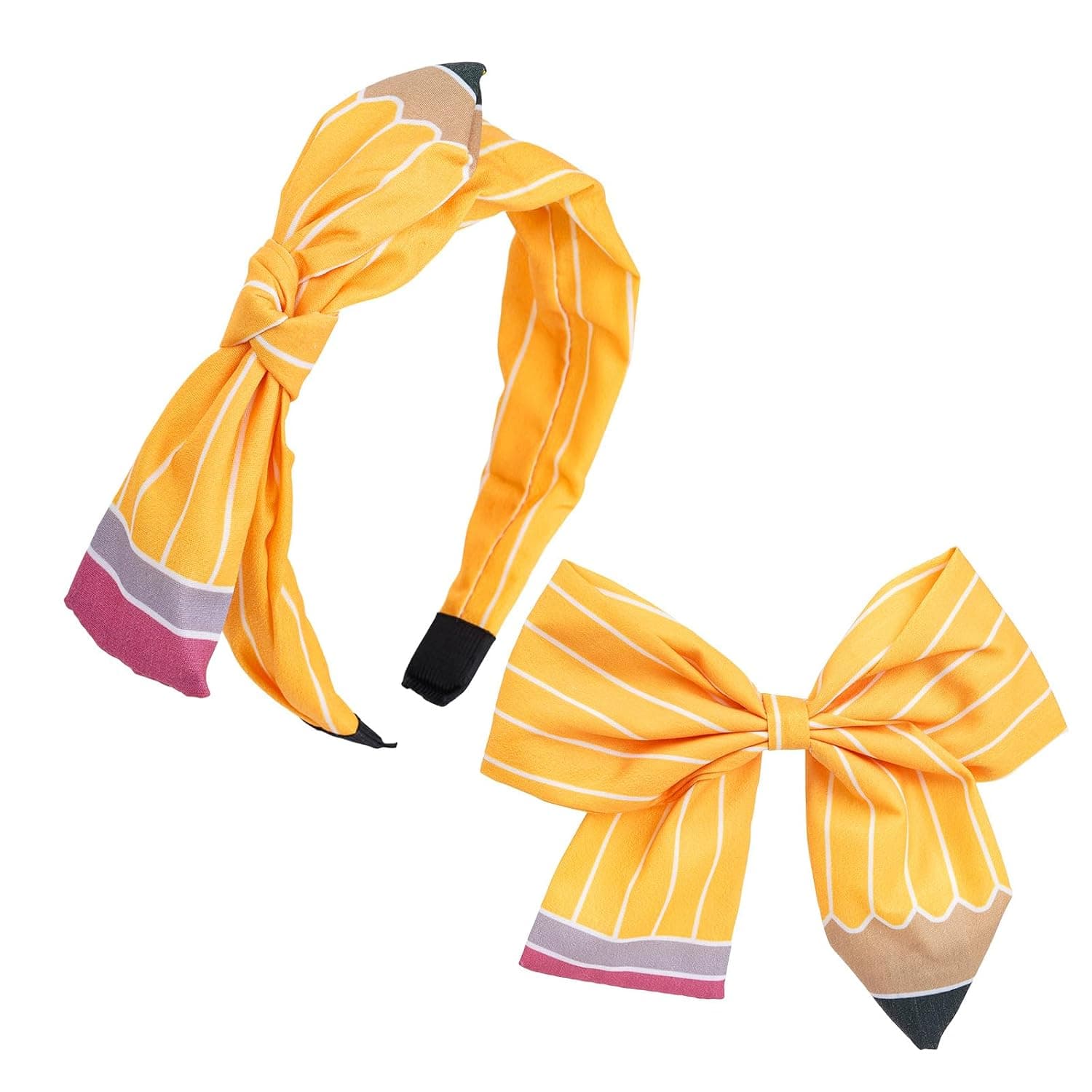 2 Pcs First Day Back to School Hair Accessories Gifts for Girls | Campus Style, Teacher Headbands