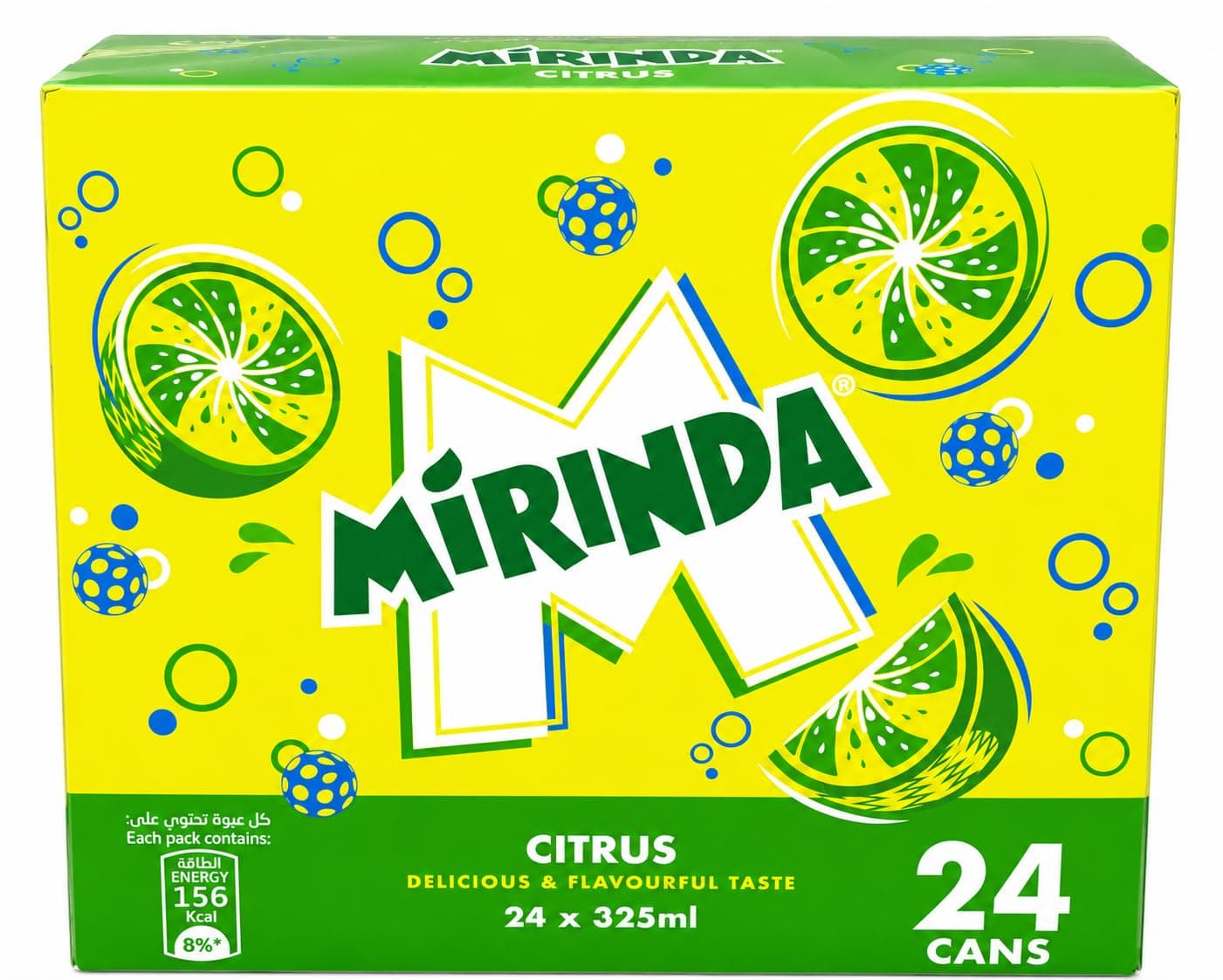 Mirinda Citrus Carbonated Drink Can, 24X325 ml Pack of 1