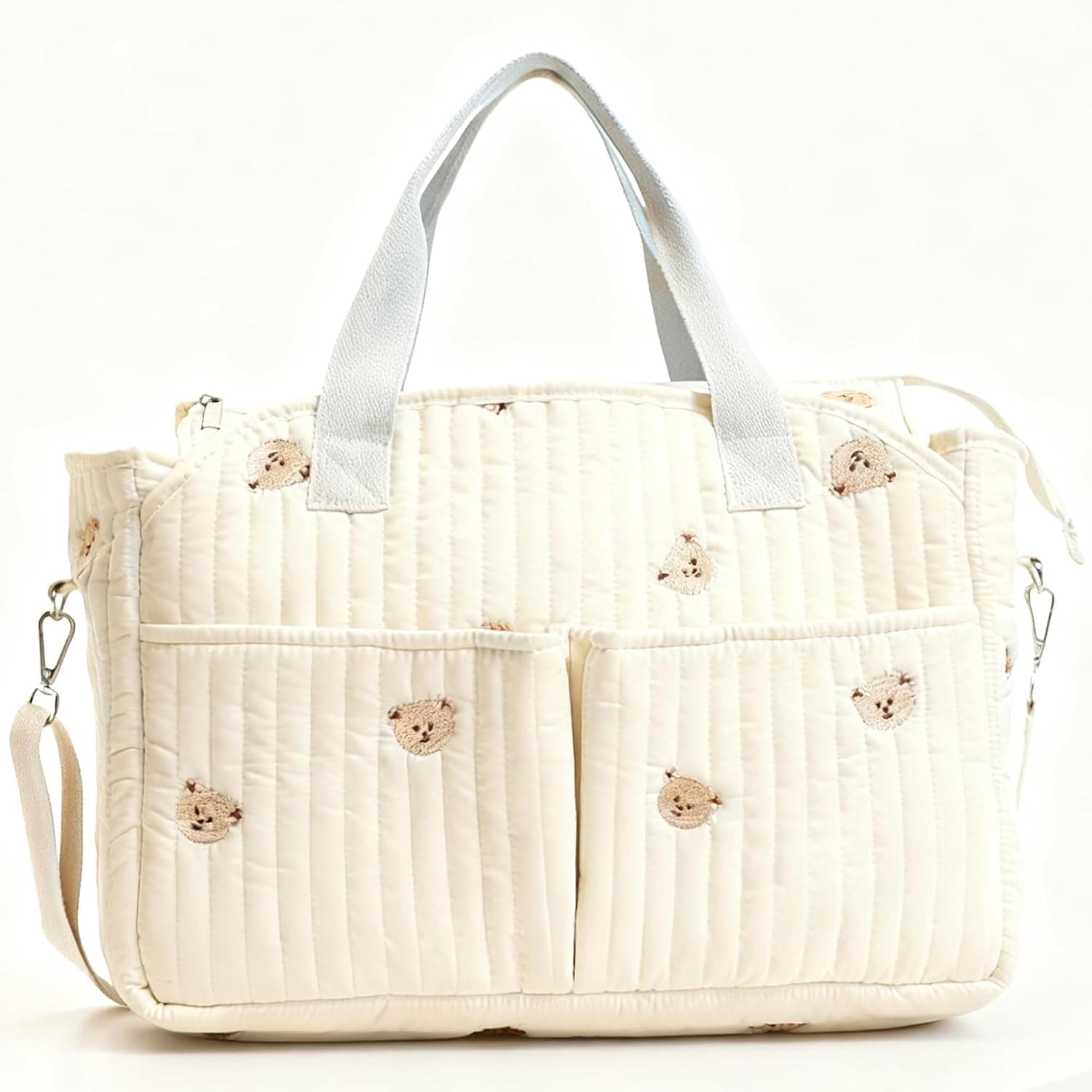 Baby Diaper Storage Basket, Diaper Storage Bag, Washable Baby and Child Storage Bag, with Compartments for Sorting, Essential Newborn Items, Suitable for Carrying Indoor and Outdoor