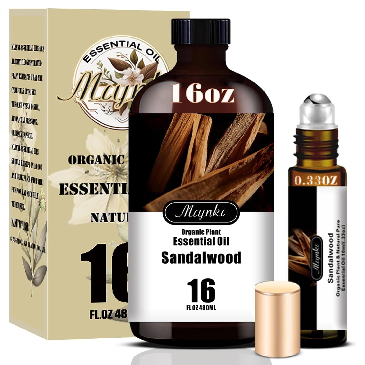 Sandalwood Essential Oil - Sandalwood Fragrance Oil - 16.33oz - 100% Pure Natural Scent for Diffusers, Candles, Soap Making & Aromatherapy - Relaxing