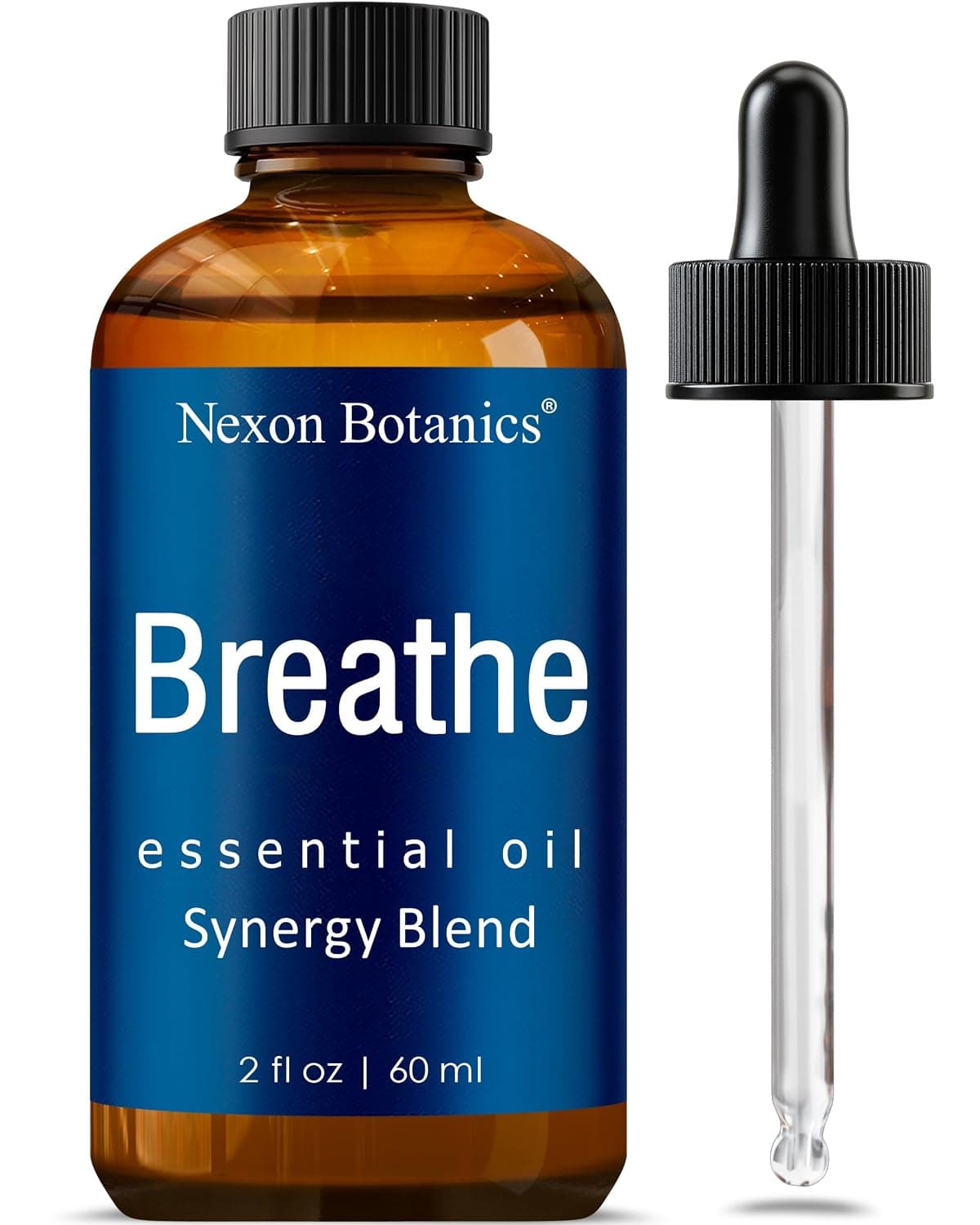 Nexon Botanics Breathe Essential Oil Blend, 60 ml - Pure, Aromatic, Clears Congestion, Natural and Organic, Must Have Blend, Essential Oil for Diffuser, Inhaler Tubes, Sinus Relief