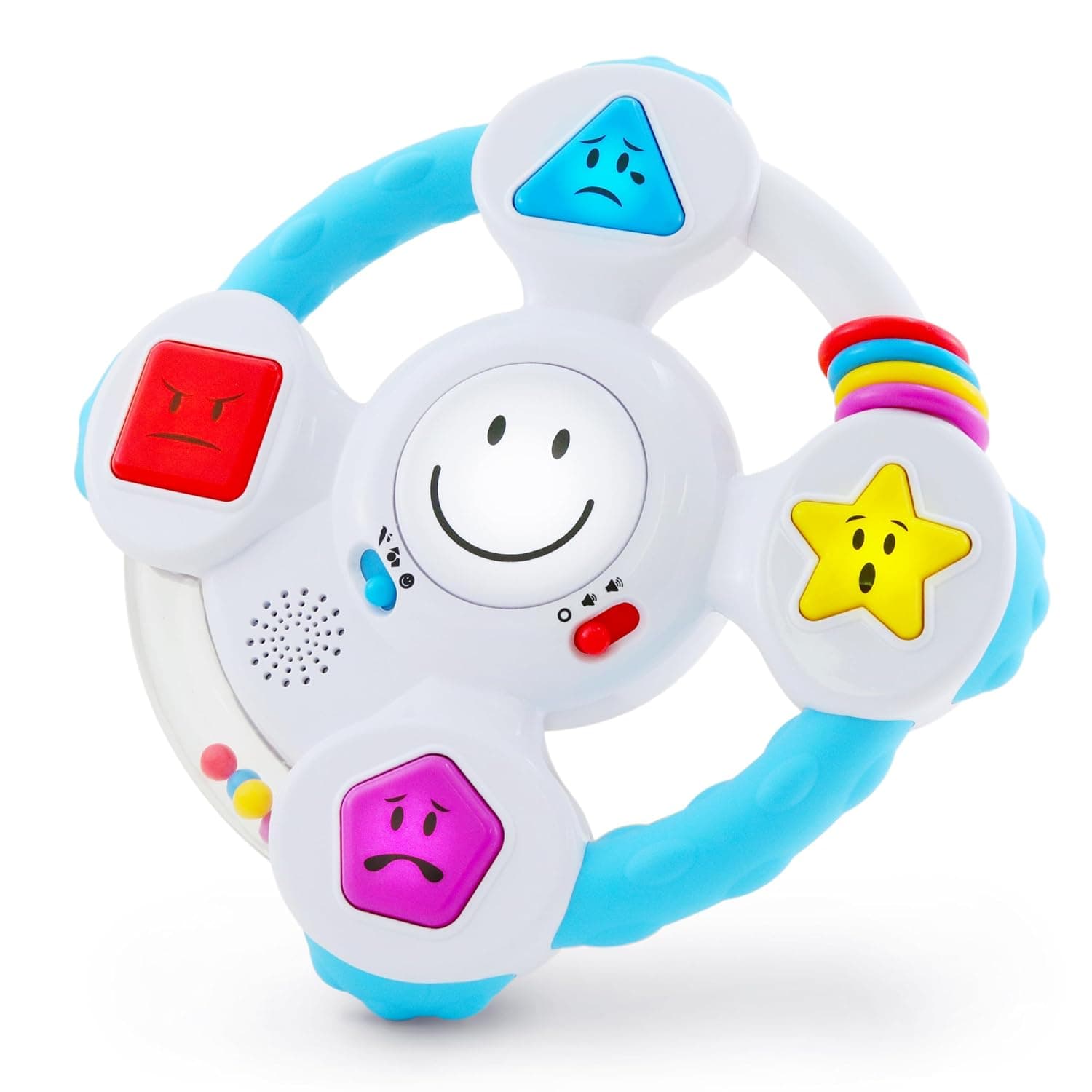 BEST LEARNING My Spin & Learn Steering Wheel - Interactive Educational Toys for 6 to 36 Months Old Infants, Babies, Toddlers - Learn Colors, Shapes, Feelings & Music - Birthday Gifts for Children