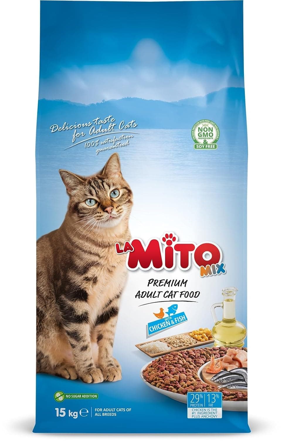 Mito Adult Cat Food with Chicken and Fish | 15 KG