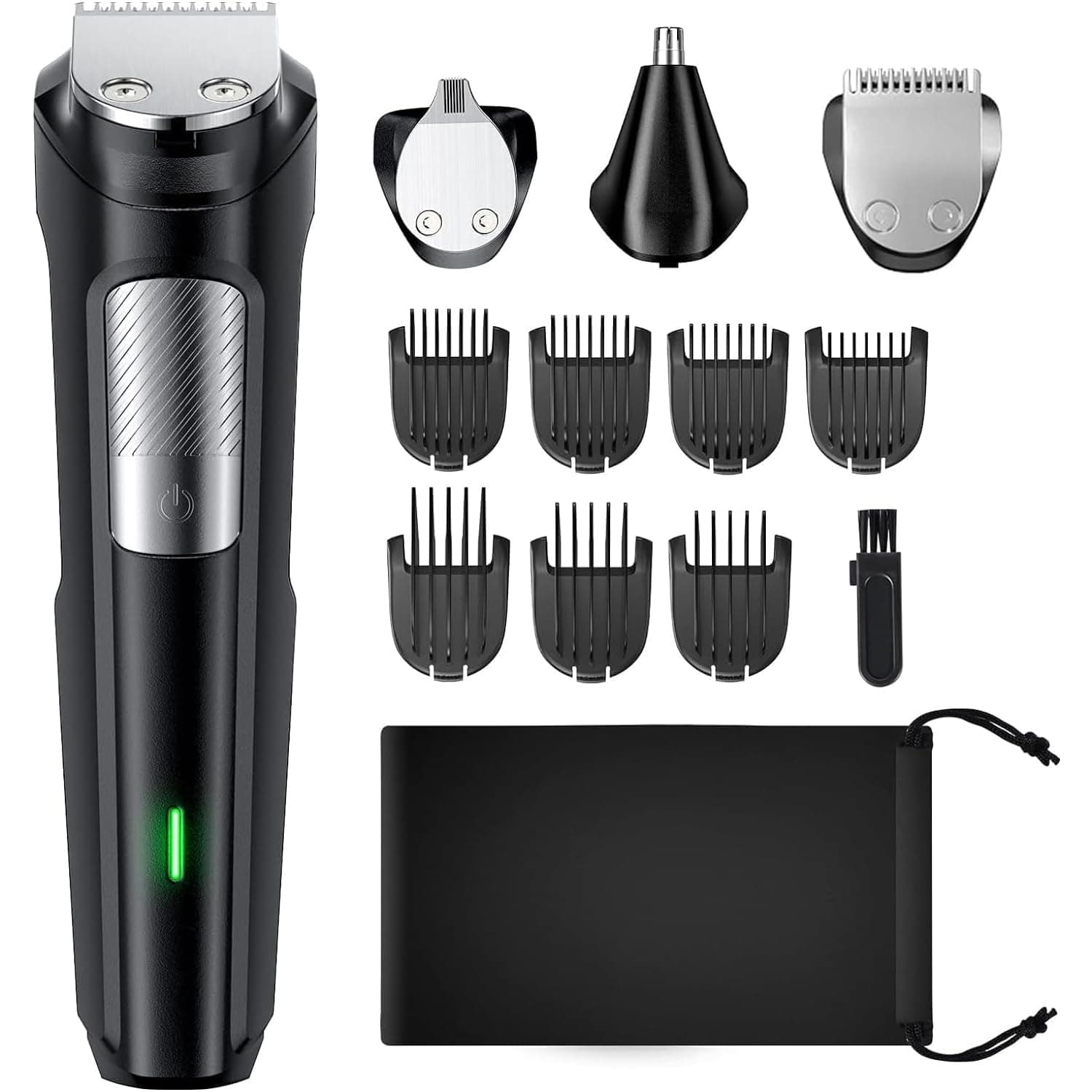ماكينة حلاقة للرجال من ياكيتر الكل في واحد لتشذيب اللحية والانف والاذن والجسم والوجه كهربائية مع شحن USB