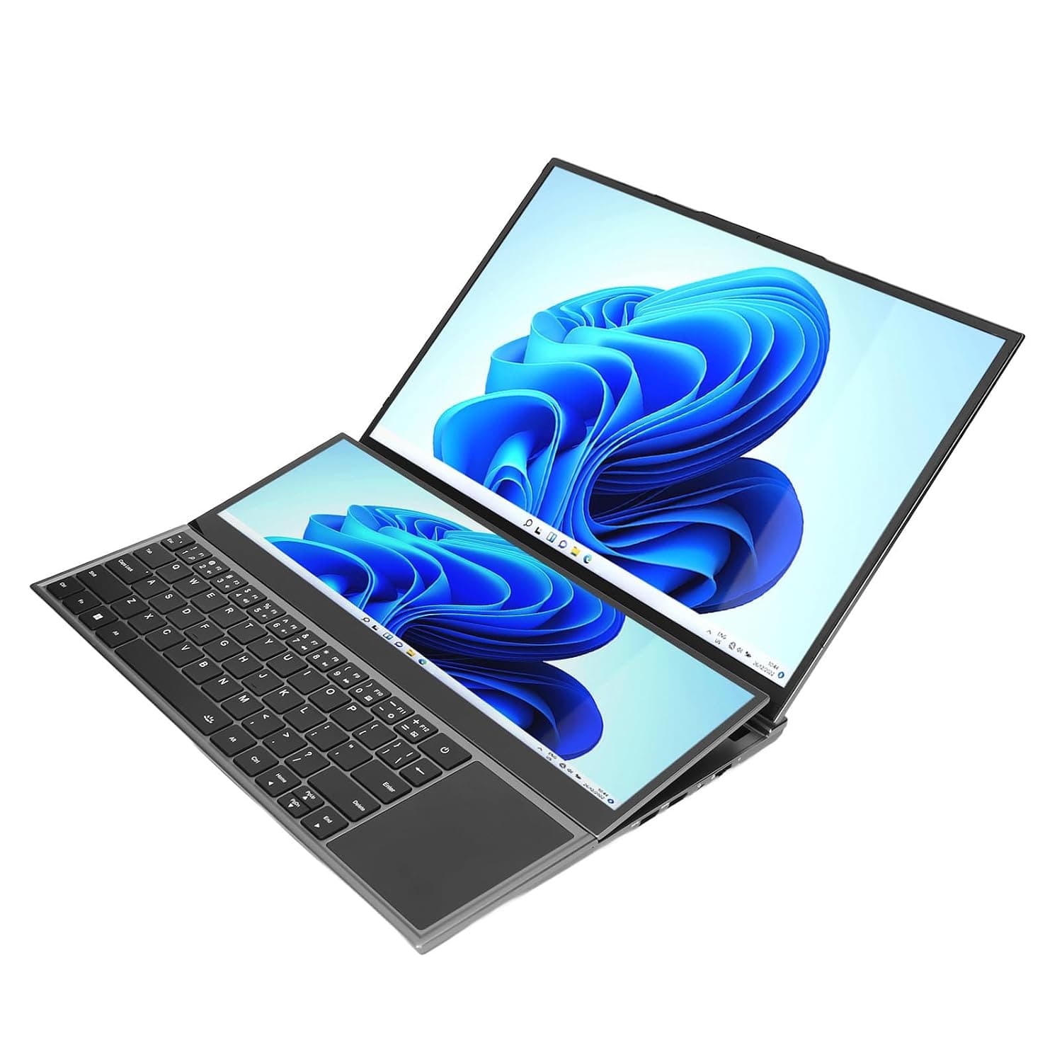 Generic 16 Inch HD Main Screen Dual Screen Laptop 32GB 128GB Split Laptop 13600mAh Battery (GB Plug)