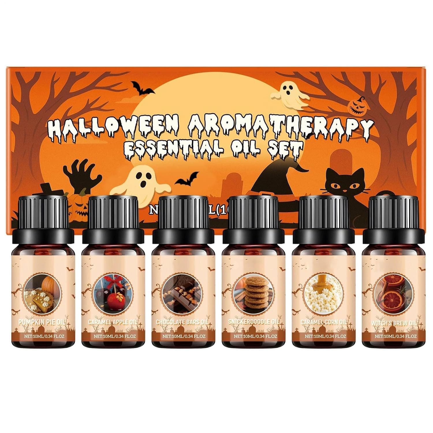 Fall Oil Scents for Diffuser Long-Lasting Lightweight Natural | Halloween Aromatherapy Diffuser Oil for Women Adults Home Indoor Bedroom