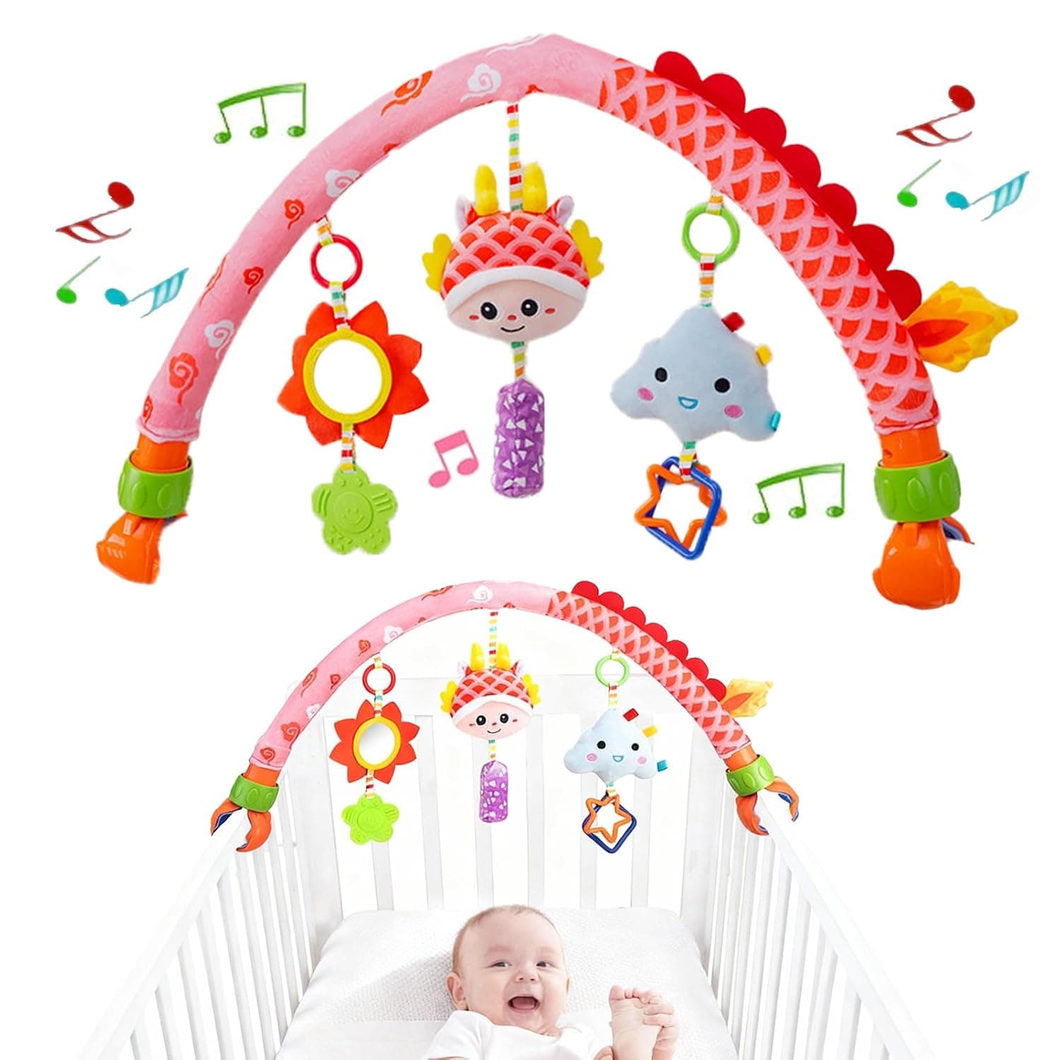 Baby Stroller Arch Toys, Pau1Hami1ton Car Seat Toys,Baby Gifts.S-19(Dragon)