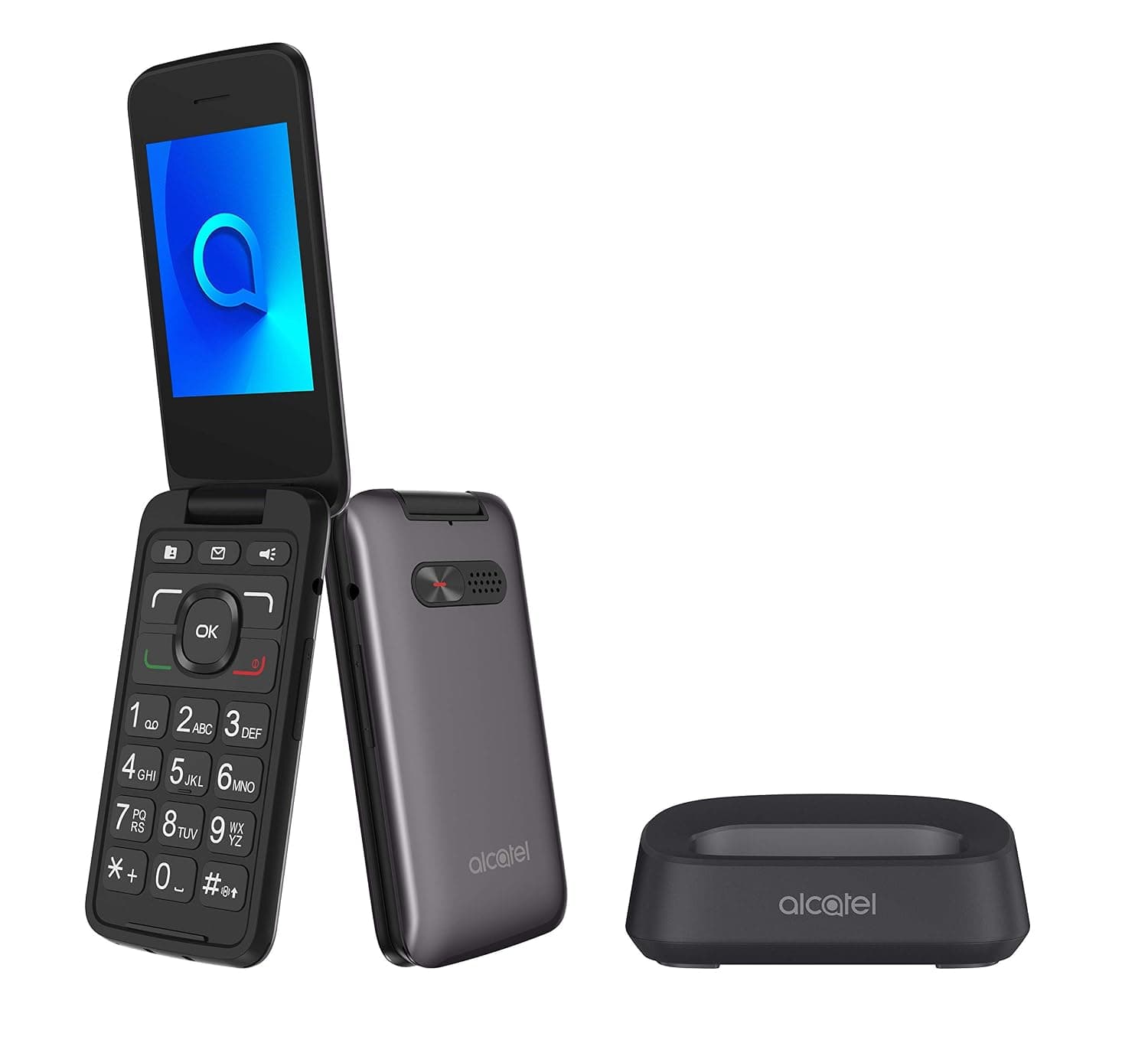 Alcatel 3026X Dual-SIM 256MB ROM + 128MB RAM (GSM Only | No CDMA) Factory Unlocked 3G/LTE Smartphone (Metallic Grey) - International Version
