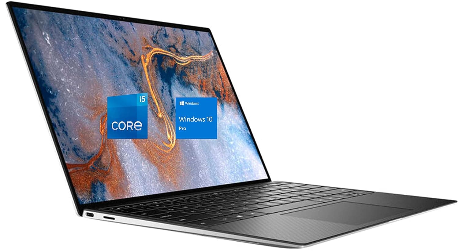 Dell (Refurbished) XPS 9300 Business Notebook PC. | intel Core i5-1035G1 Up to 3.60 GHz. CPU | 8GB RAM | 256GB SSD | 13.4" Non-Touch Display | Platinum Silver-Black | Windows (Renewed)