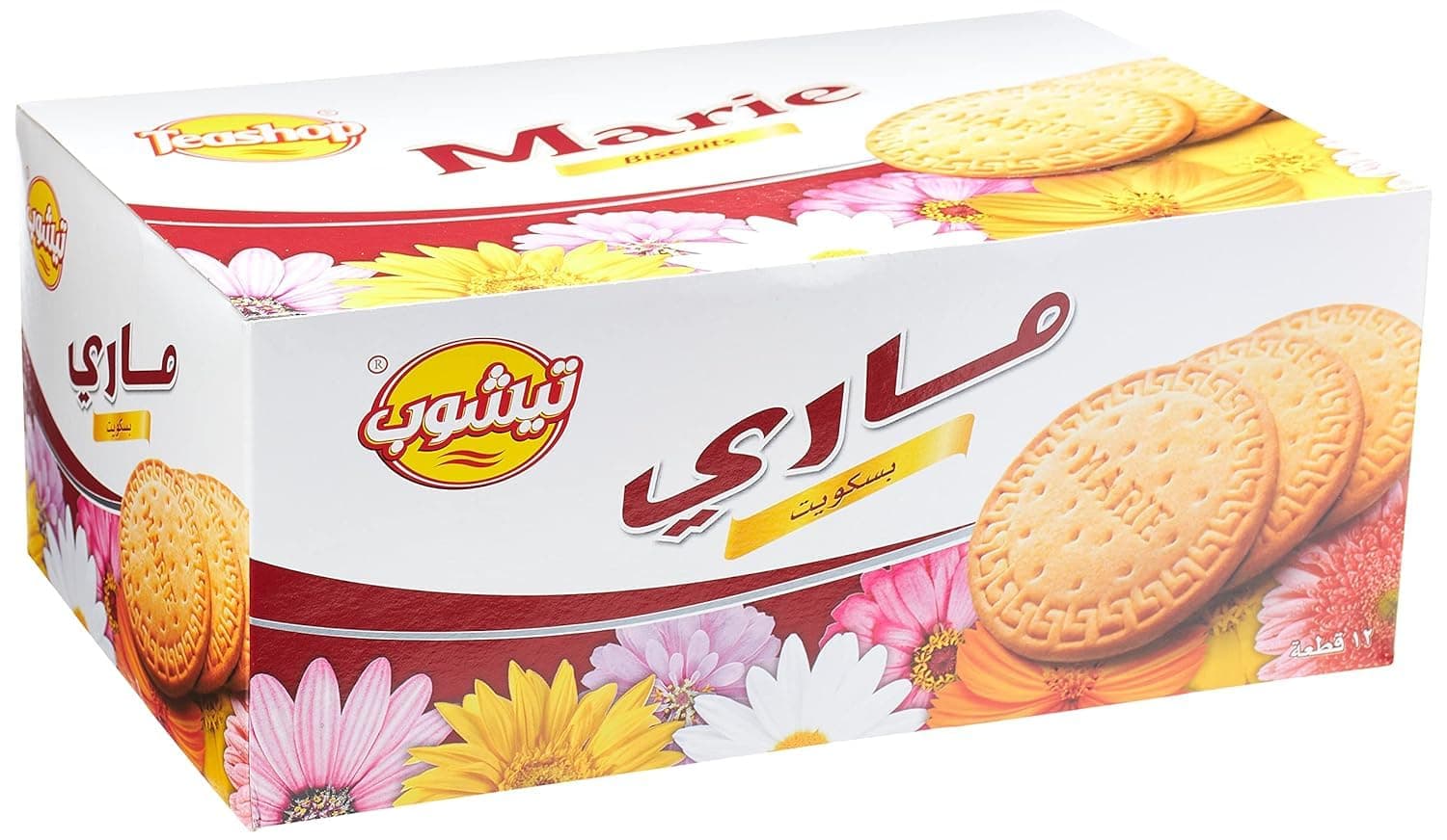 Teashop Biscuit Marie, 12 X 75 G, Pack of 12