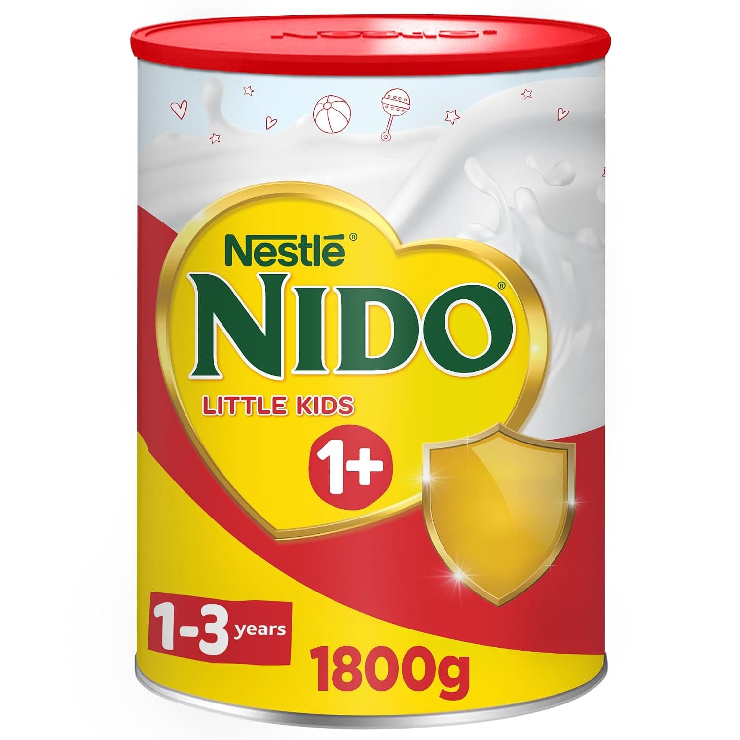 NIDO LITTLE KIDS 1+ GROWING UP MILK POWDER TIN FOR TODDLERS 1-3 YEARS, 1800G