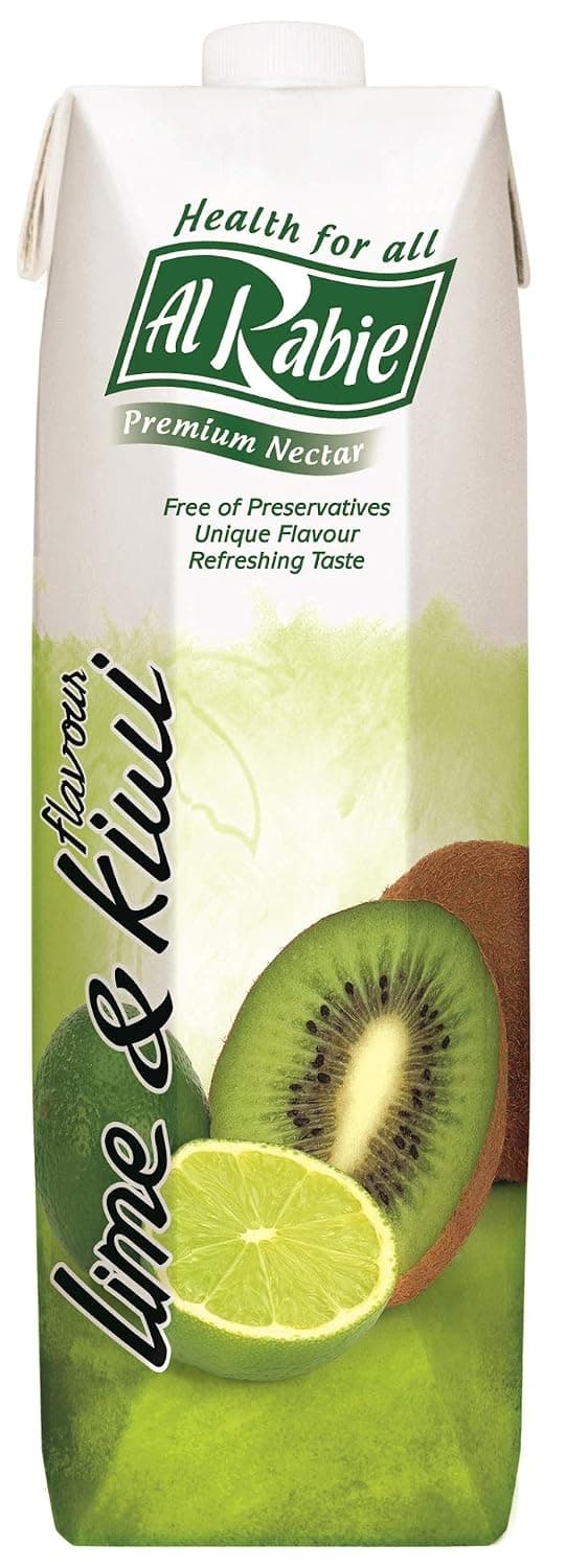 Al Rabie Lime & Kiwi Flavor Premium Nectar 1 Liter