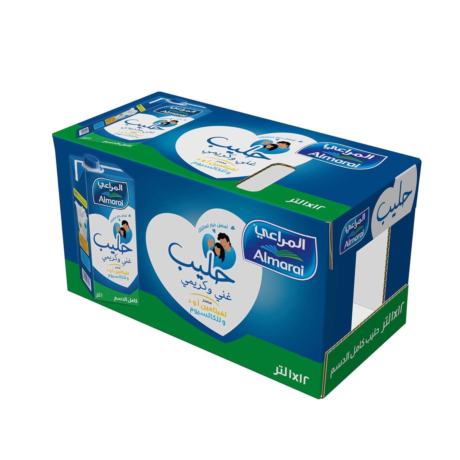 Almarai Uht Full Fat Milk With Vitamin 12 X 1 Litre pack