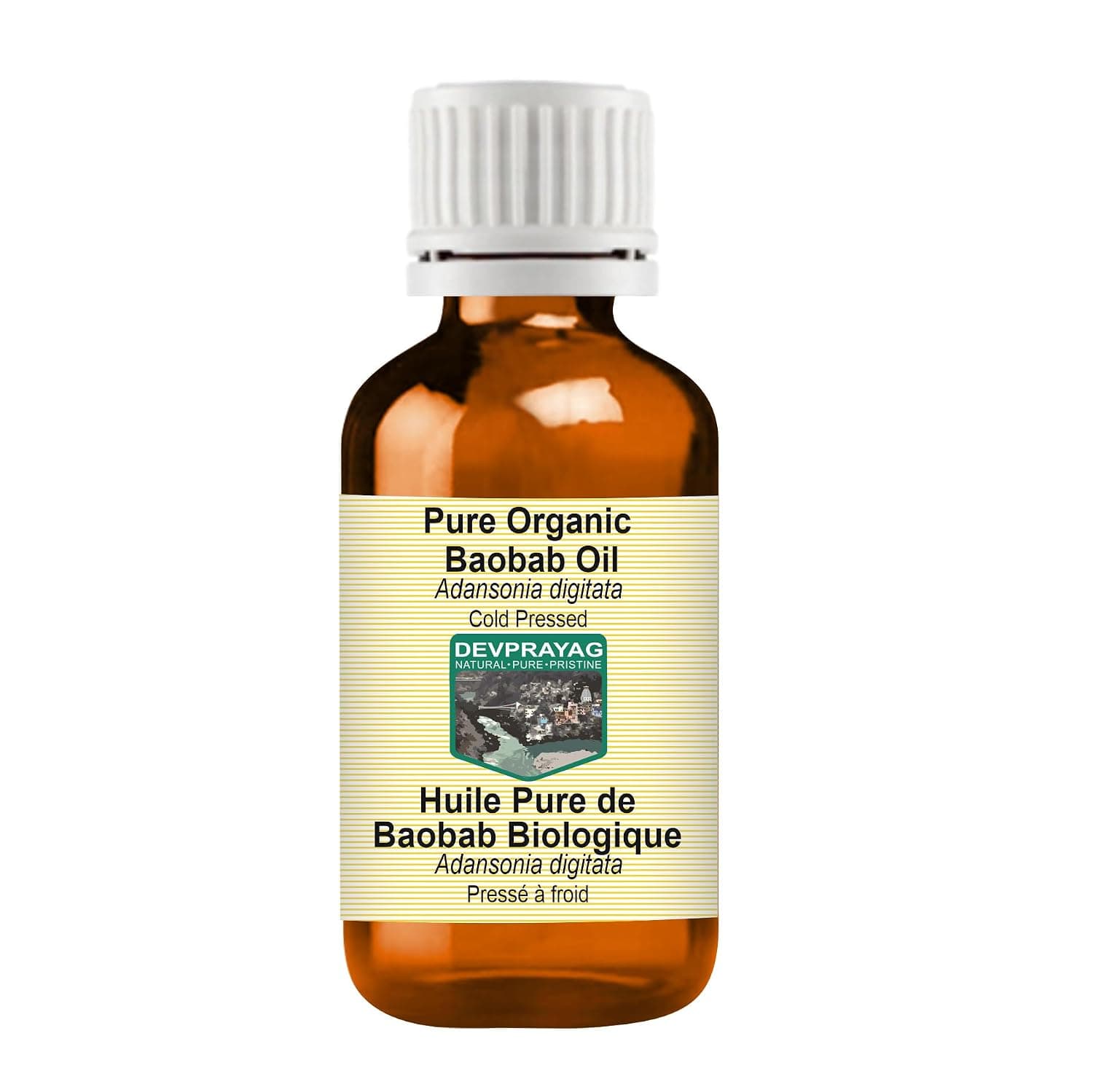 Pure Organic Baobab Oil (Adansonia digitata) Natural Therapeutic Grade Cold Pressed 5ml (0.16 oz)