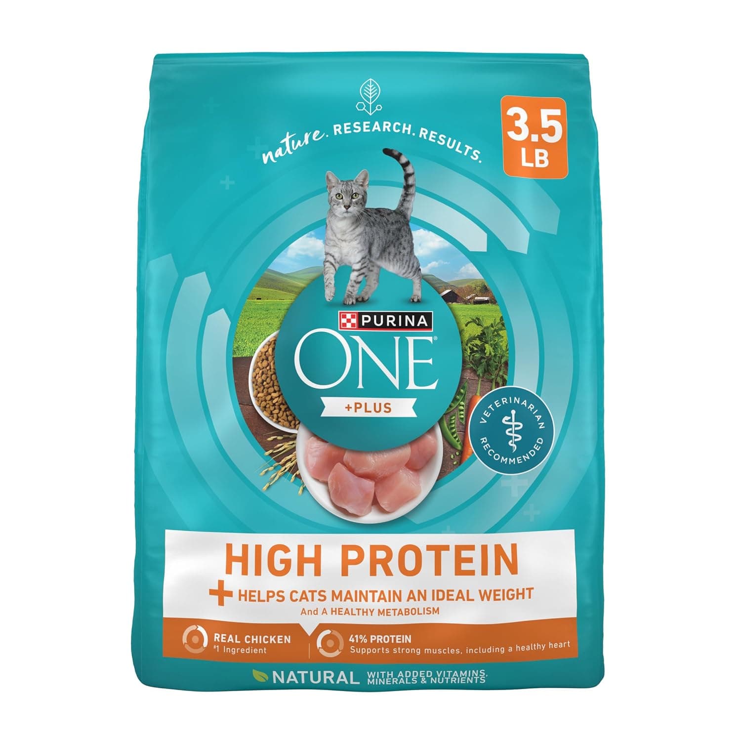Purina ONE Healthy Metabolism Adult Dry Cat Food, 1.59 kg
