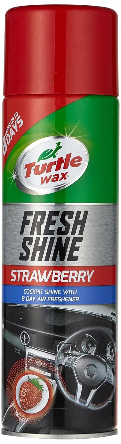 Turtle Wax Fresh Shine Car Cockpit Shine & Air Freshner Strawberry Scent