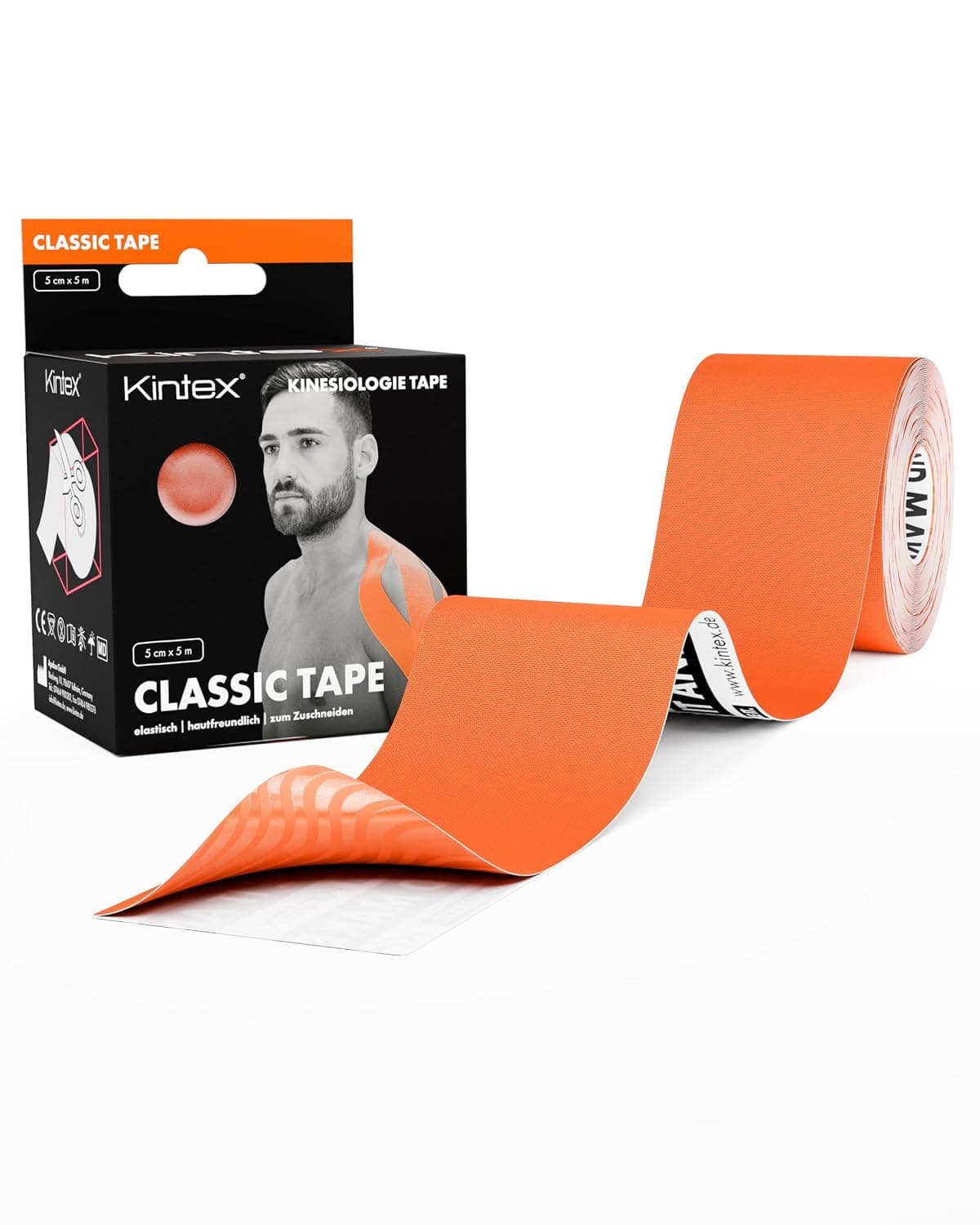 Kintex Kinesiology Tape Classic 5 cm x 5 m Physio Tape Elastic Waterproof