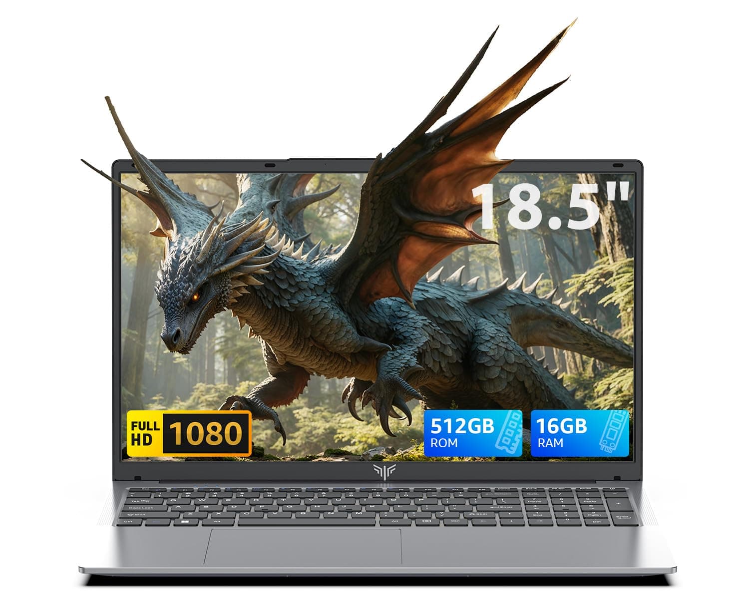 2026 18.5” FHD Laptop, N150 (Up to 3.6GHz), 16GB RAM, 512GB SSD, 8000mAh Battery, Wi-Fi, Business/Student Laptop