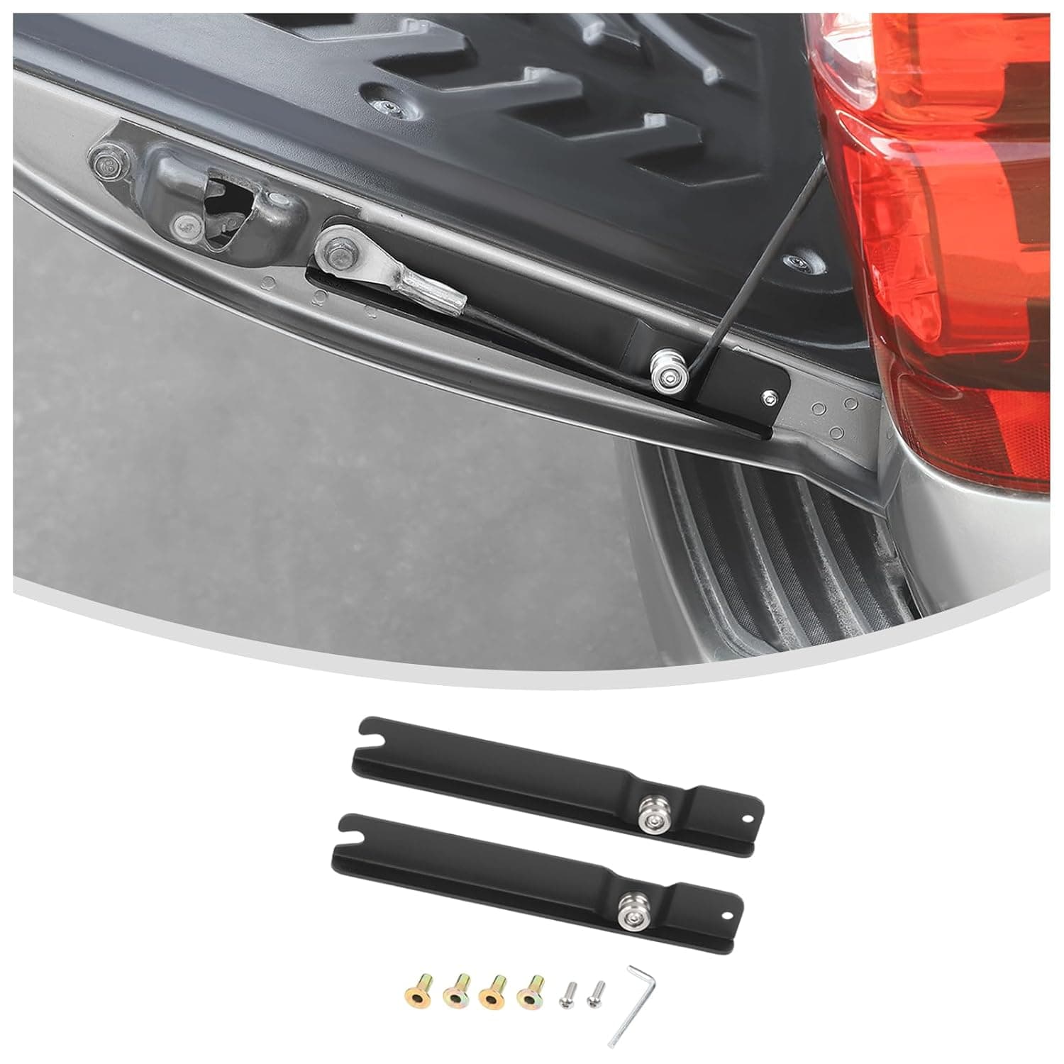 Linskip Mid-Position Tailgate Support Kit Compatible with 2007 2008 2009 2010 2011 2012 2013 Chevy Avalanche, Adjustable Tailgate Load Stop for Avalanche Exterior Accessories