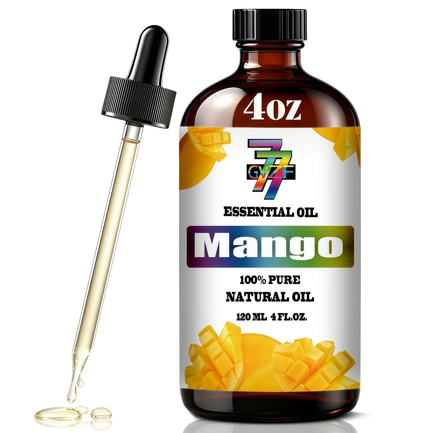 Mango Essential Oil,for Diffuser,Massage,DIY Candle Soap 4 fl oz | Mango Oil,For Aromatherapy,For Humidifier,Spa,Bath,Cleaning,Mango Fragrance Oil For Home,Office,Car,Hotel,Yoga studios