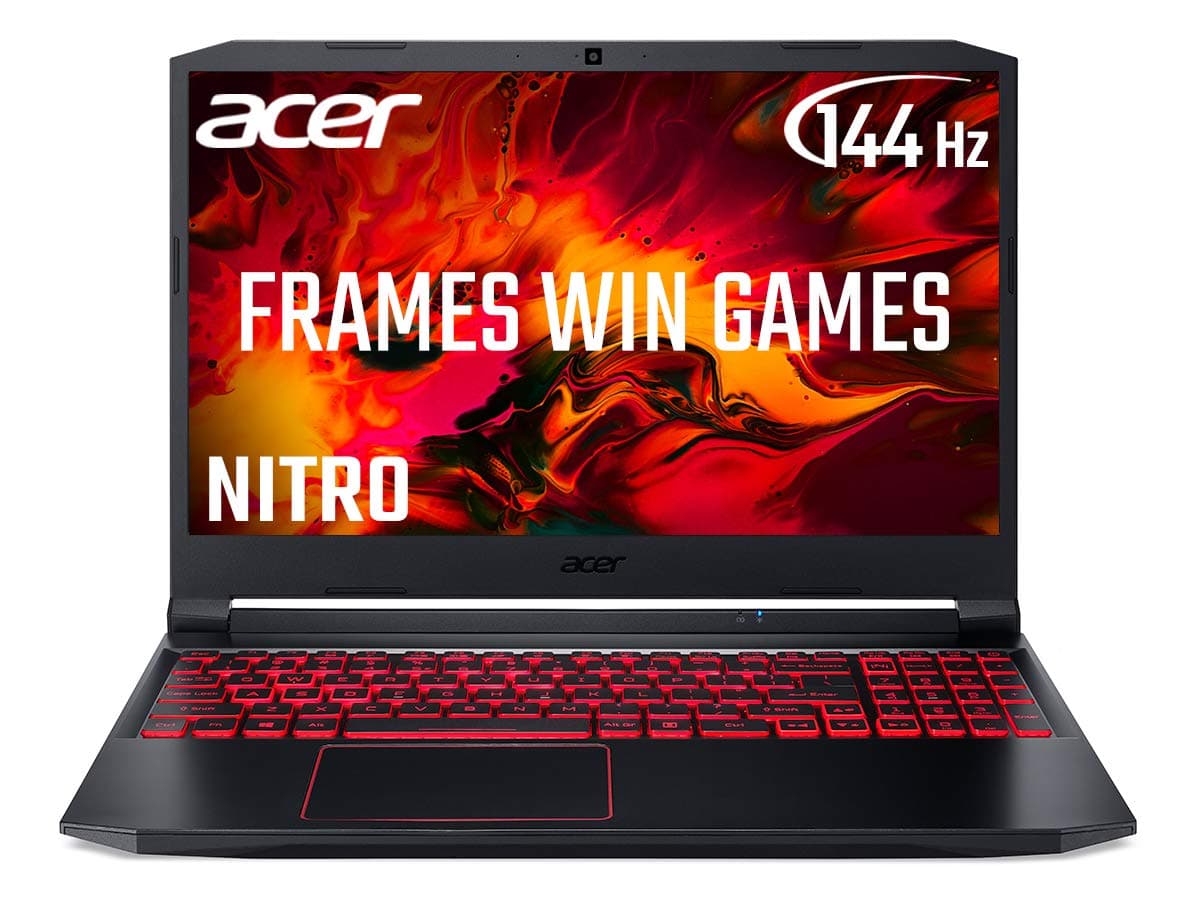Acer Nitro 5 AN515-44 15.6 Inch Gaming Laptop (AMD Ryzen 5 4600H Mobile Processor, 8 GB RAM, 512 GB SSD, NVIDIA GTX 1650, Full HD 144Hz Display, Windows 10, Black)