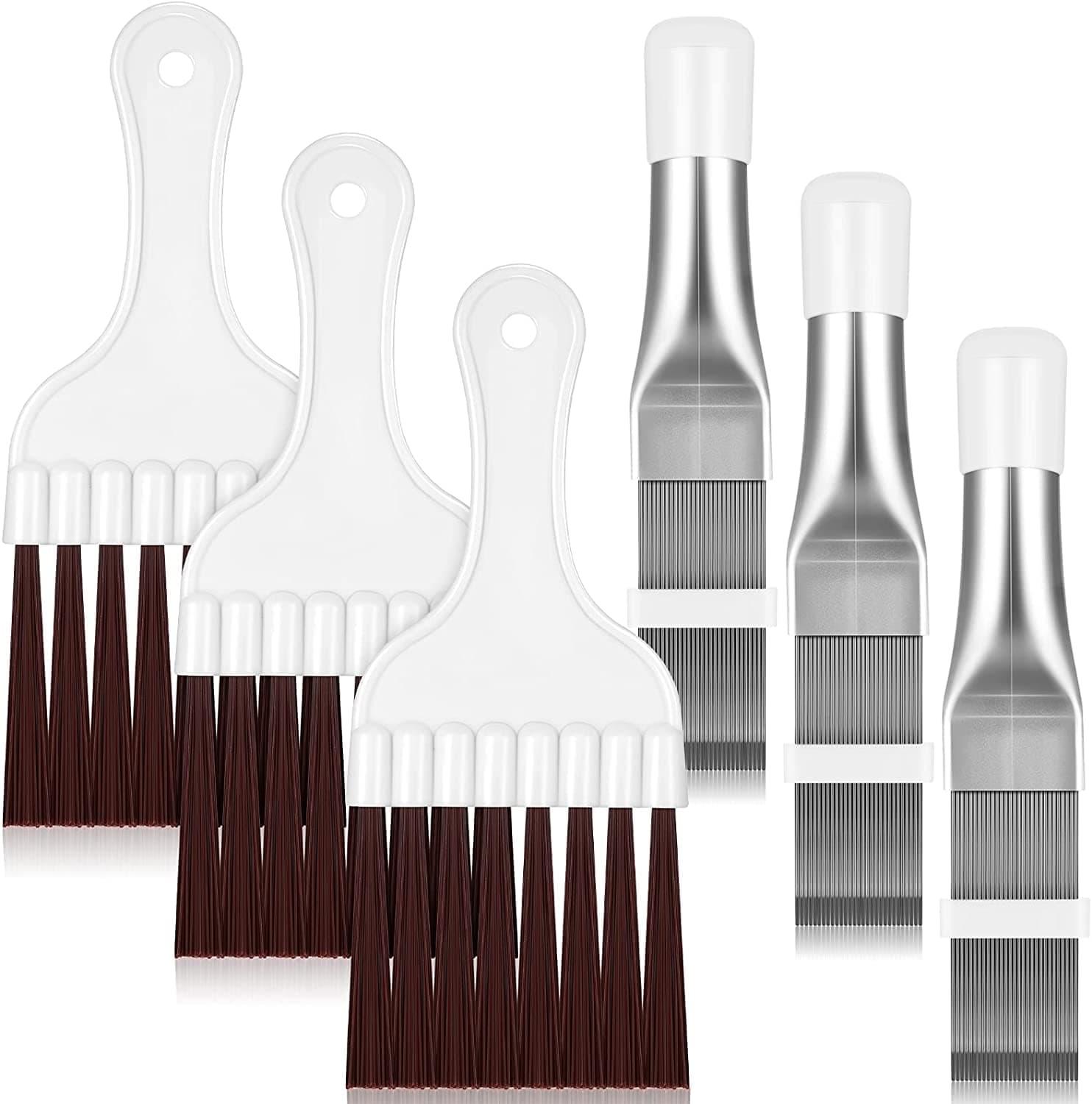 مشط زعنفة مكثف لمكيف الهواء، فرشاة تنظيف، منظف لفائف الثلاجة، اداة اصلاح مبرد الزعنفة المعدنية