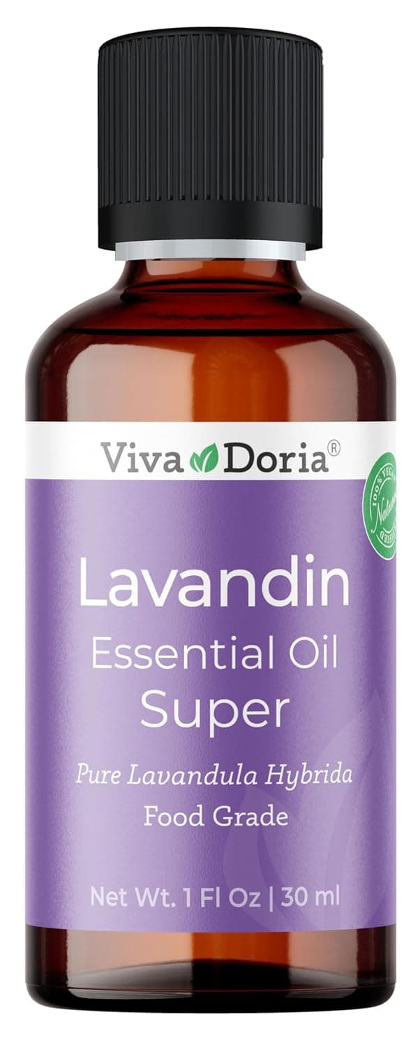 Viva Doria 100% Pure Lavandin Super Essential Oil, Undiluted, Food Grade, 30 mL (1 Fluid Ounce)
