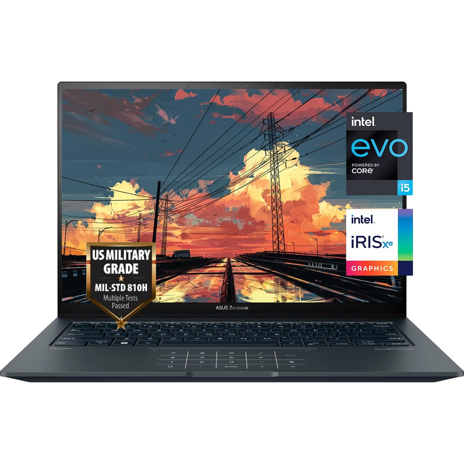 ASUS Zenbook 14.5" 2.8K (2880 x 1800) 120Hz OLED Touchscreen, Intel Core i5-13500H (Beats i7-1360P), Backlit Keyboard, Fingerprint, Harman/Kardon, Win 11, w/WOWPC Bundle (8GB RAM | 1TB PCIe SSD)