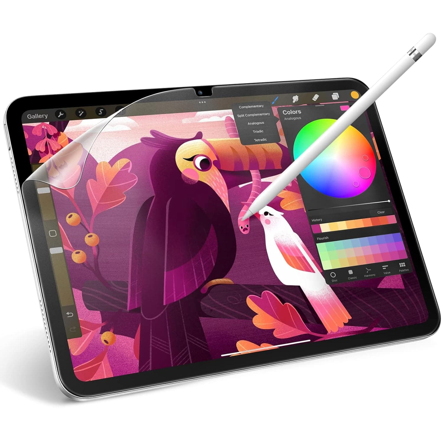 JETech Paper Screen Protector for iPad (A16) 11th/10th Generation (2025/2022), Anti-Glare, Matte PET Film for Drawing