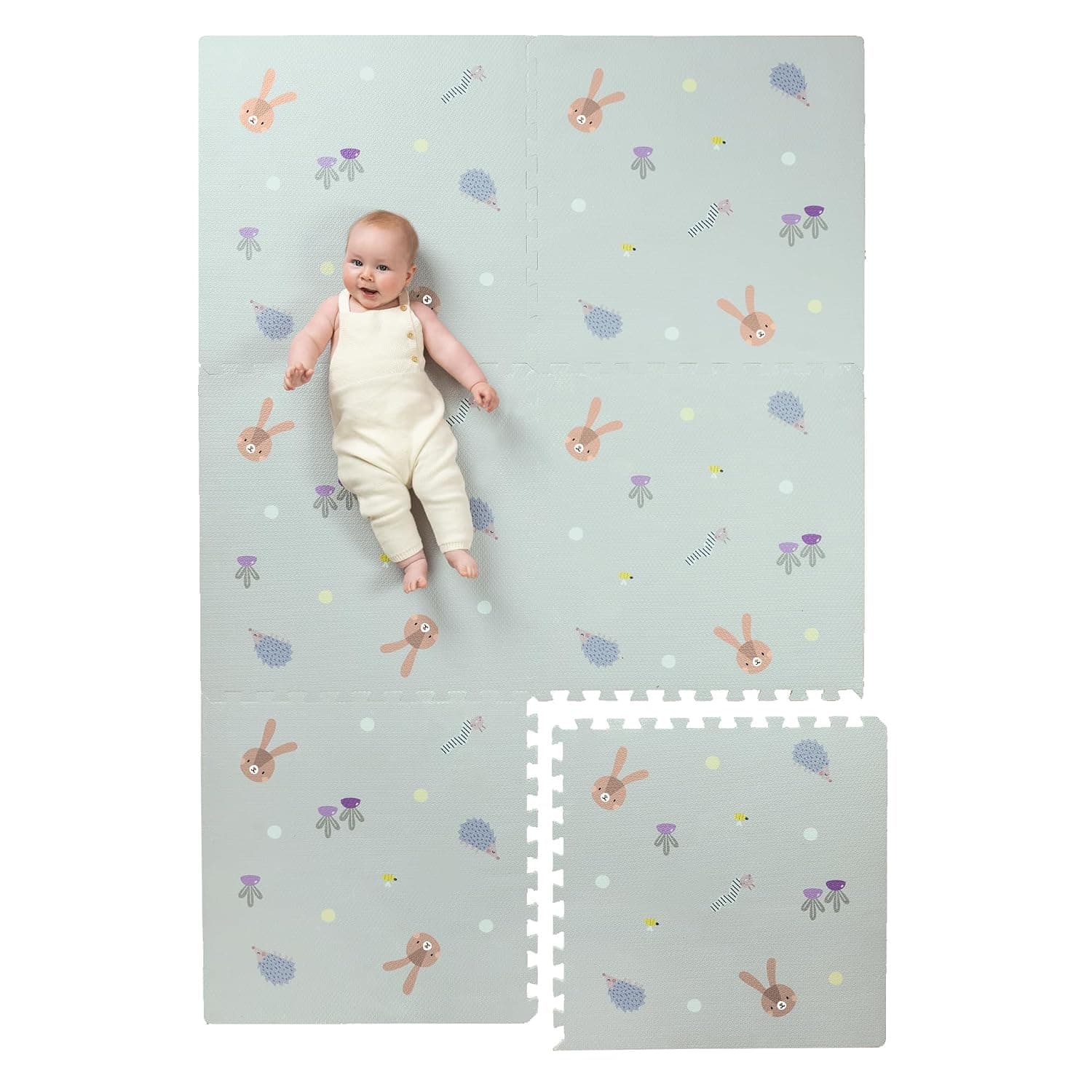 Taf Toys Urban Garden XL Puzzle Play Mat. 180 x 120cm Baby Floor Mat. Easy to Assemble & Store. 6X 60cm Pieces for Playmat. for Babies & Toddlers. Suitable for Baby Boys & Girls 0 Months +