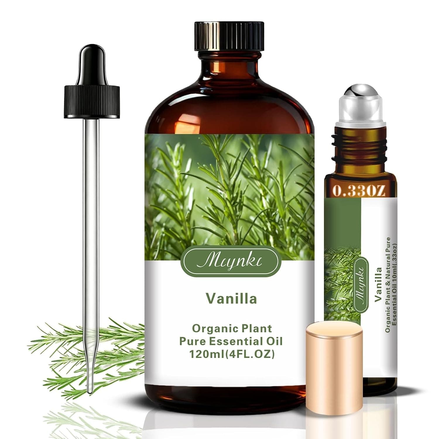 Vanilla Fragrance Oil-Vanilla Essential Oil 4.33oz (130ml)-100% Pure Natural Scent for Diffusers, Candles, Soap Making & Aromatherapy-Relaxing Home & Gift Essential Oil for Bath, Massage