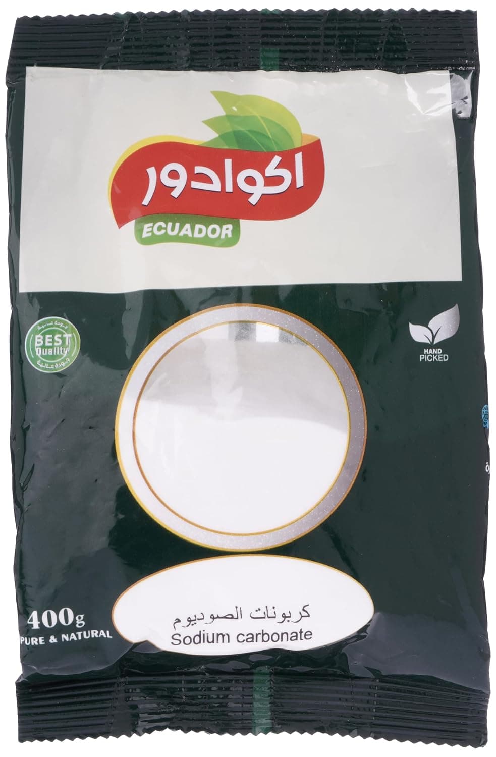 كربونات الصوديوم من ايكوادور ايكوادور، 400 جرام، عبوة من قطعة واحدة