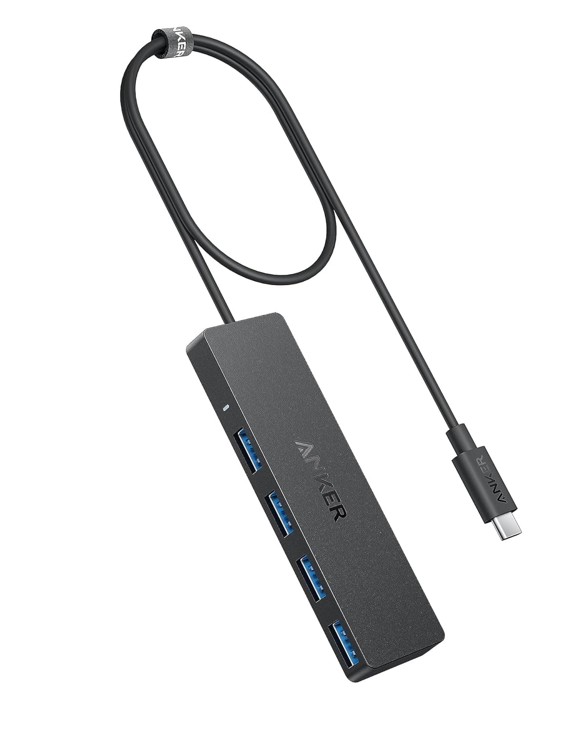 Anker USB C Hub, 4 Ports USB 3.0 Data Hub with 5Gbps Data Transfer, 2ft Extended Cable [Charging Not Supported], USB C Splitter for Type C MacBook, Mac Pro, iMac, Surface, XPS, Flash Drive, Mobile HDD