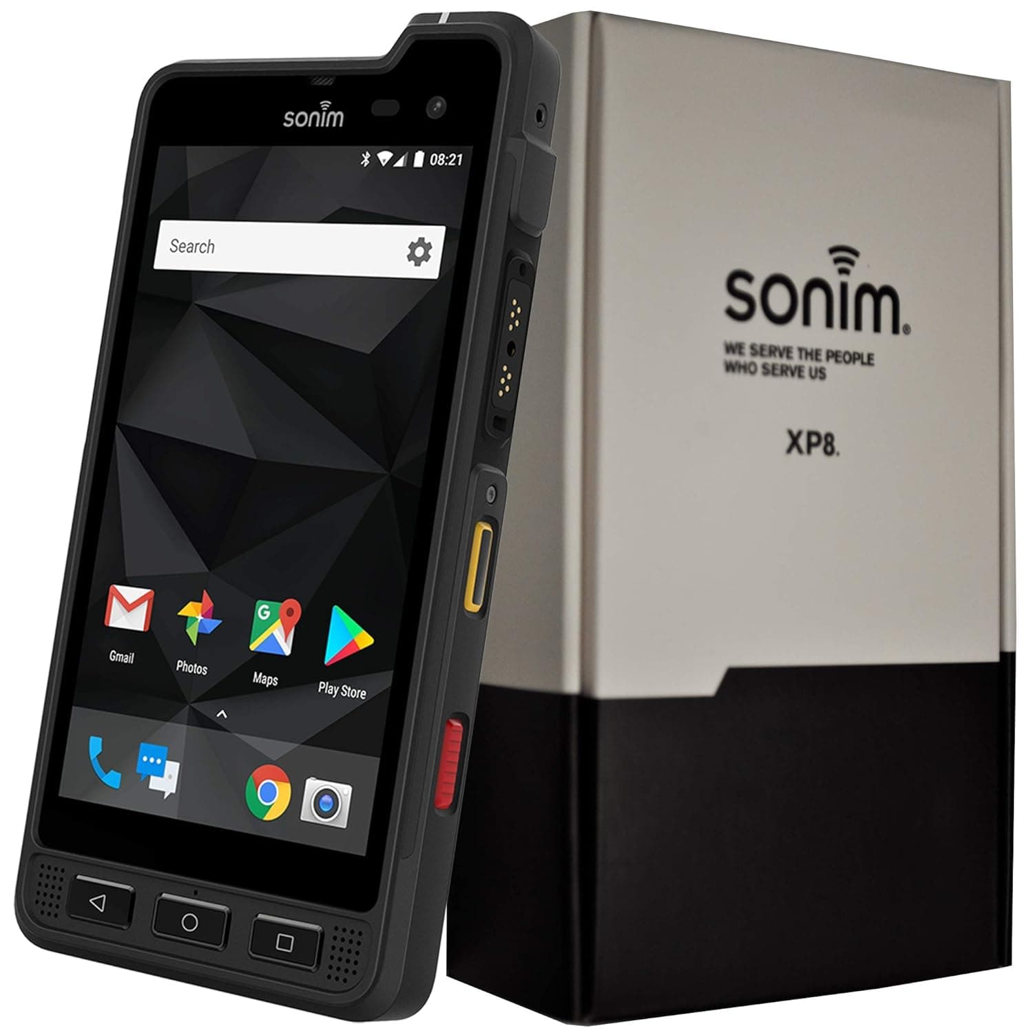 Sonim XP8 XP8800 Dual-SIM 64GB IP68/IP69 (GSM Only, No CDMA) Factory Unlocked 4G/LTE Rugged Smartphone (Black) - International Version
