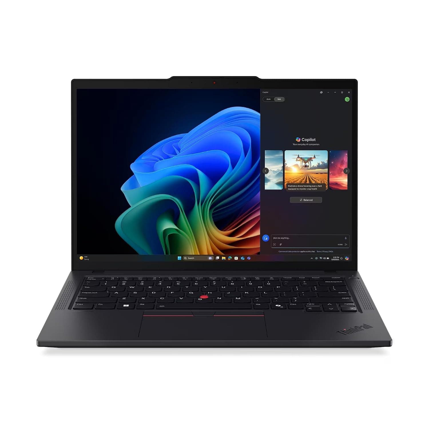 Lenovo ThinkPad T14 Gen 6 Laptop with Intel Core Ultra 7 258V Processor, 14” WUXGA, Touchscreen 400Nits Display, AI Powered, 32GB LPDDR5X-8533MT/s Memory, 1TB SSD, Wi-Fi 7, FP Reader, and Win 11 Pro