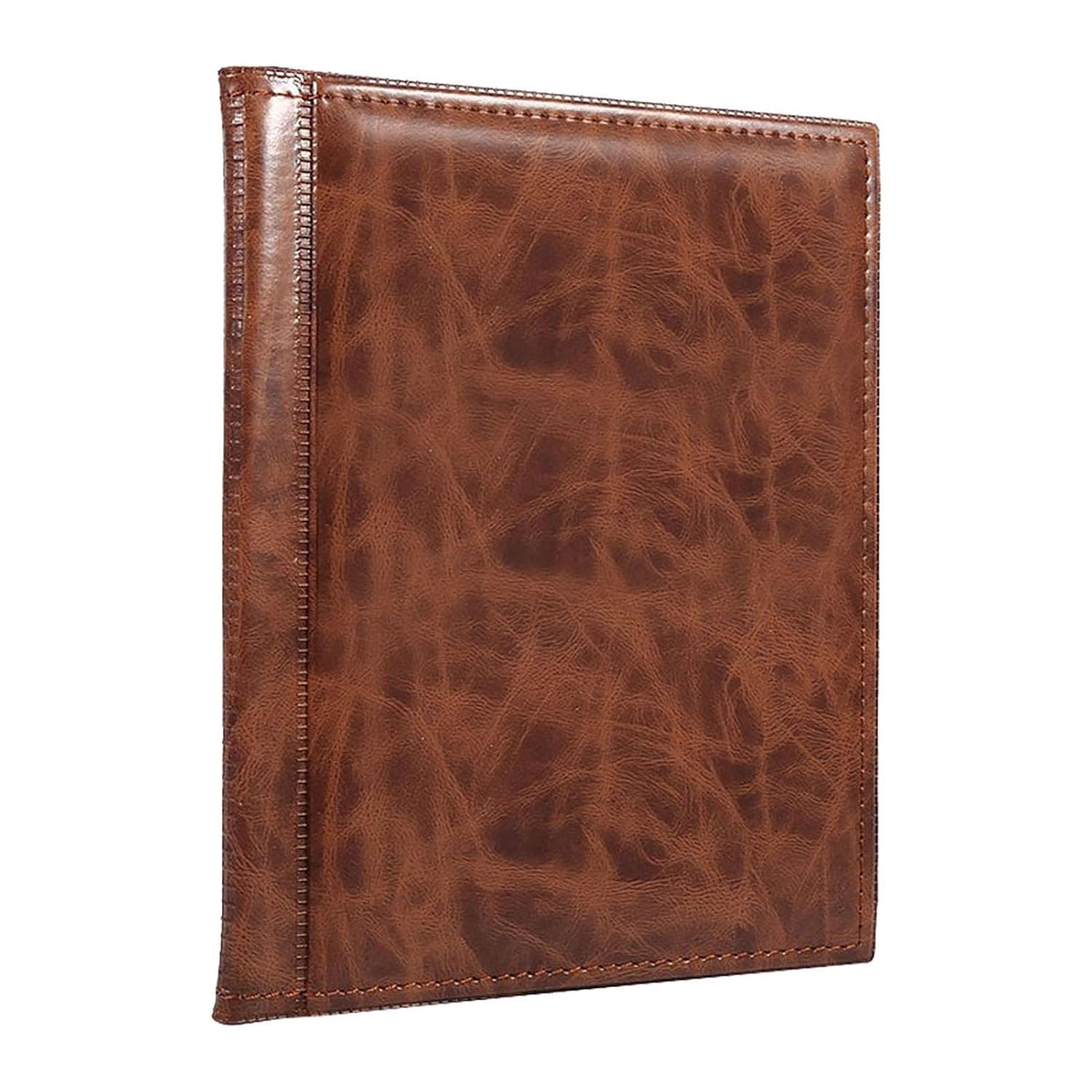 Album, 250 Pockets 10 Pages Small Size PU Material Collection Book, Holder with for Collecting Tokens Medals Badges (Brown)