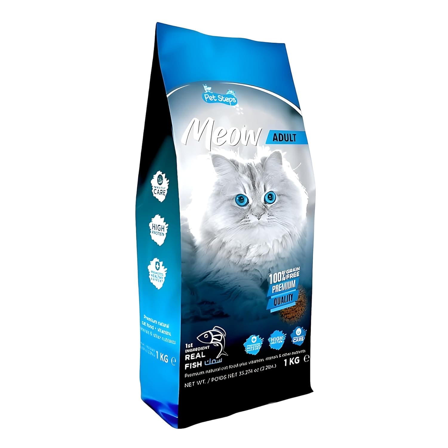 Adult Cat Food – Real Fish – Nutritious & Delicious – Supports Strong Muscles & Overall Health – 1 Kg