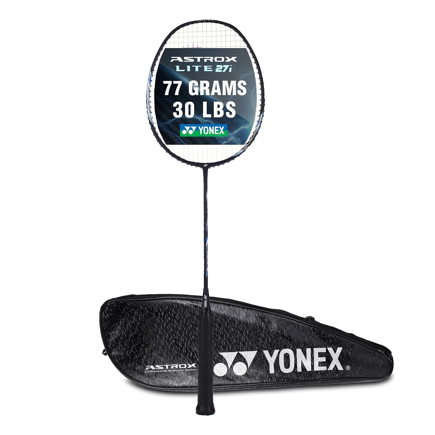 YONEX GR 303 Strung Aluminum Badminton Racquet with Half Cover (