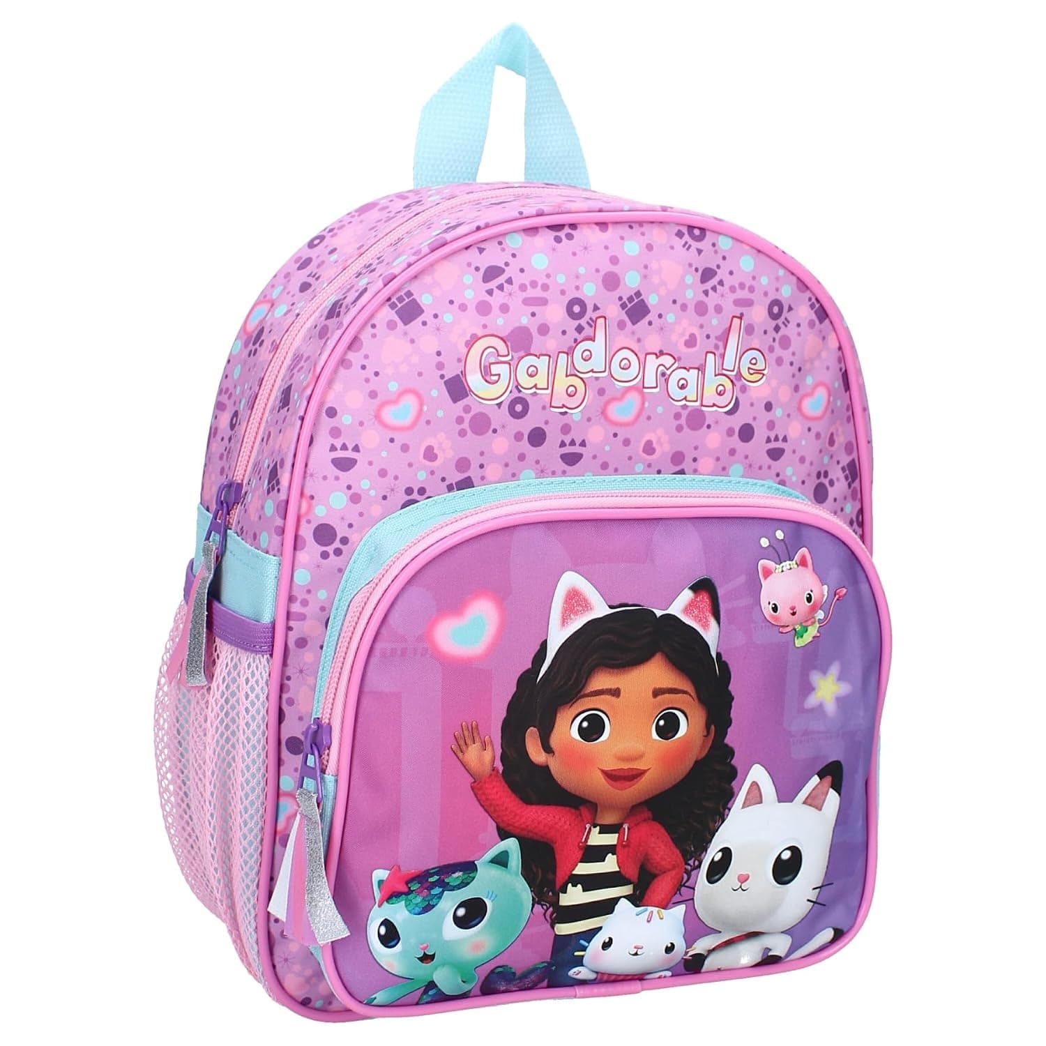Gabby's Dollhouse Gabby Backpack Pink Dollhouse 29 x 23 x 10 cm School Nursery Sports, purple, 29x23x10 cm, Design